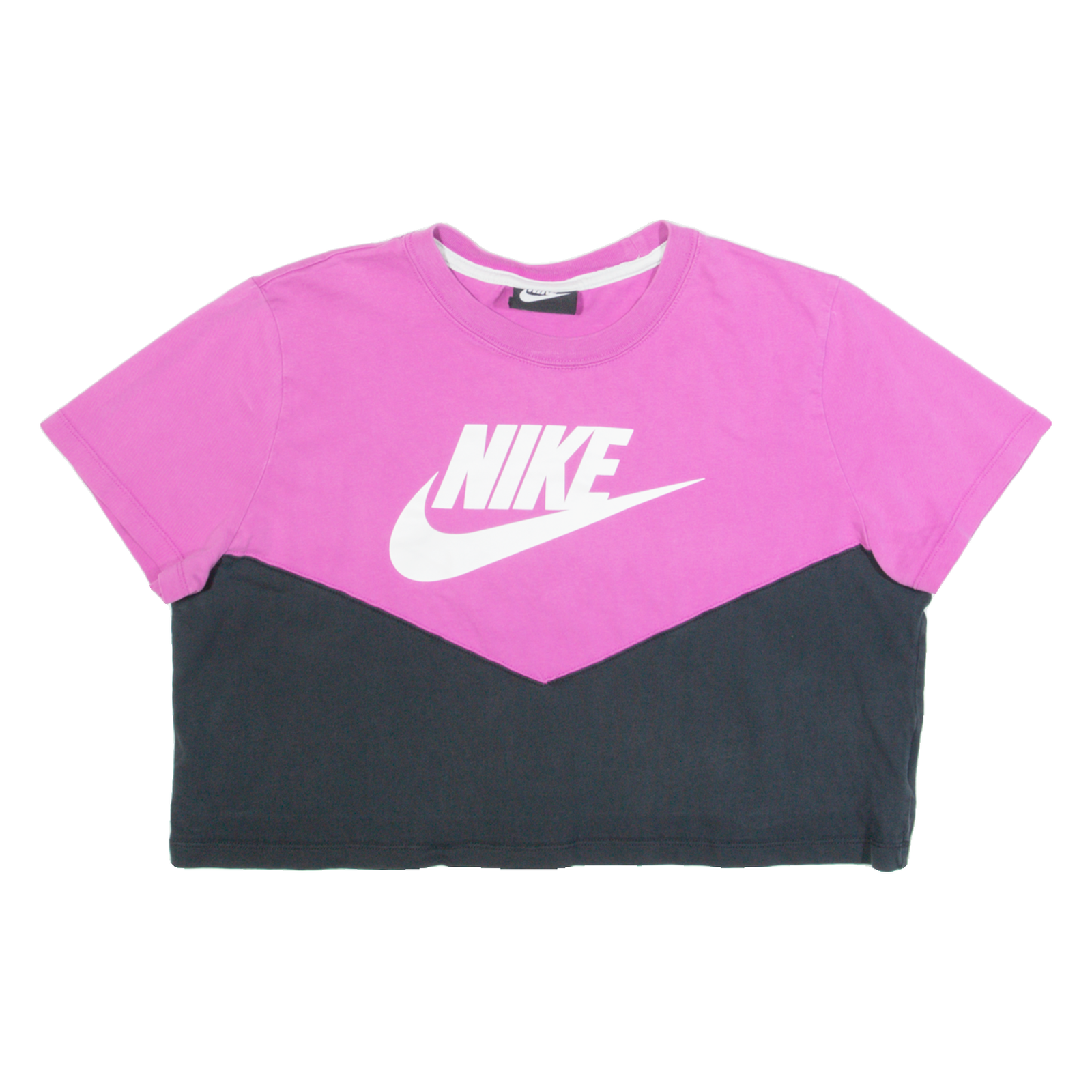 NIKE Cropped Womens T-Shirt Black L Refurbished - N/A refurbished available on Cerqular