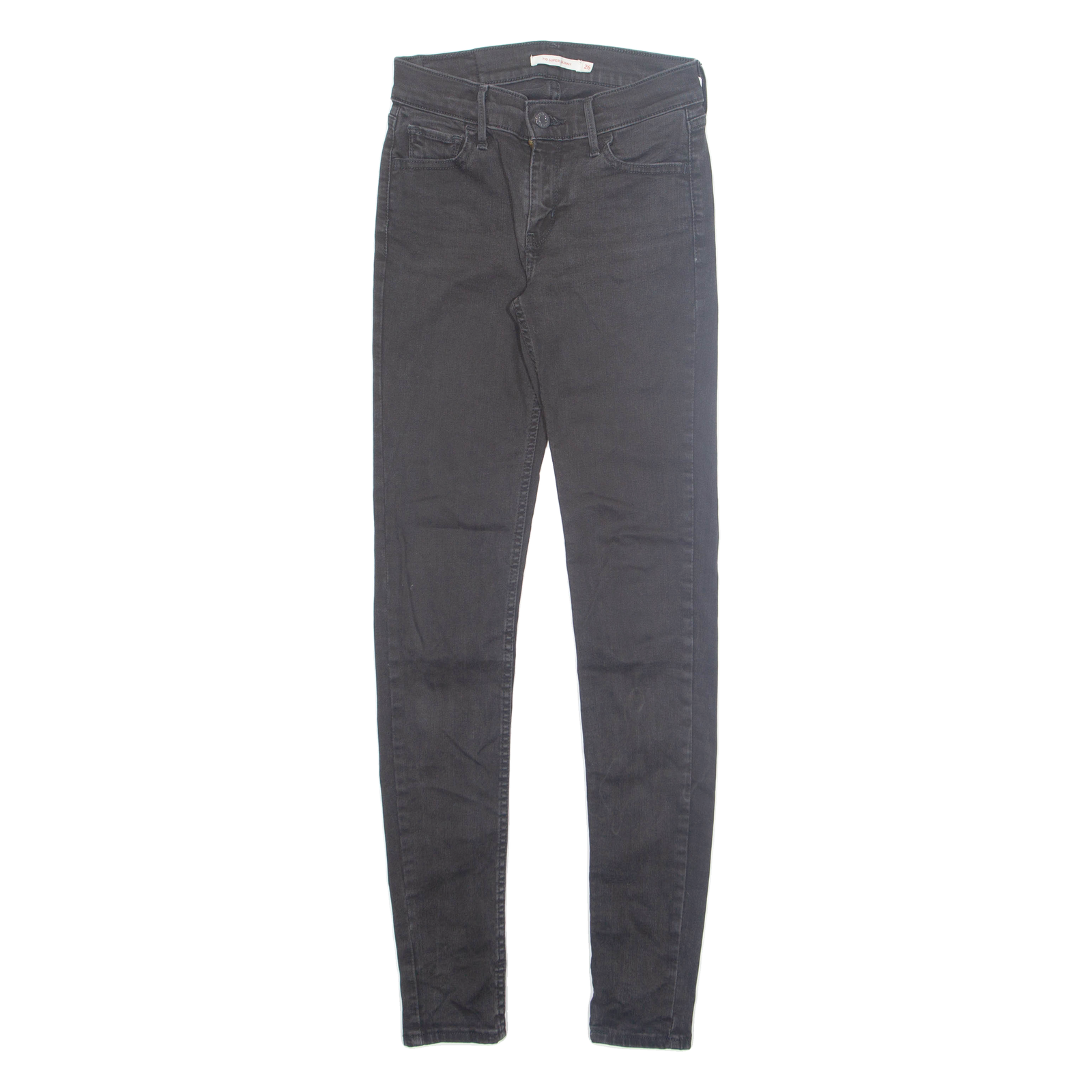LEVI'S 710 Womens Jeans Black Regular Skinny W26 L32 Refurbished - N/A refurbished available on Cerqular
