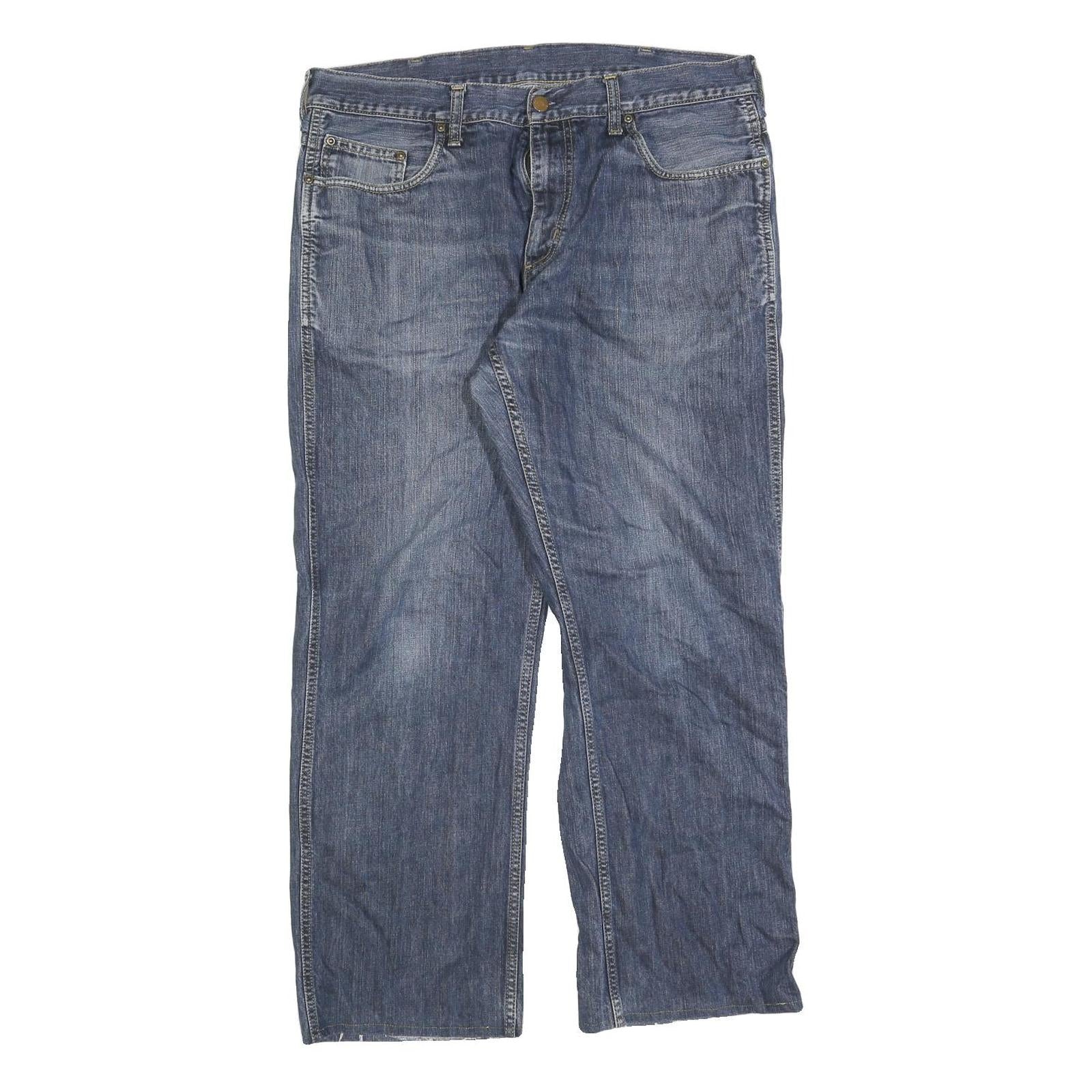 CARHARTT Mens Jeans Blue Regular Straight Denim Medium W34 L28 Classic Fit Zip Refurbished - N/A refurbished available on Cerqular