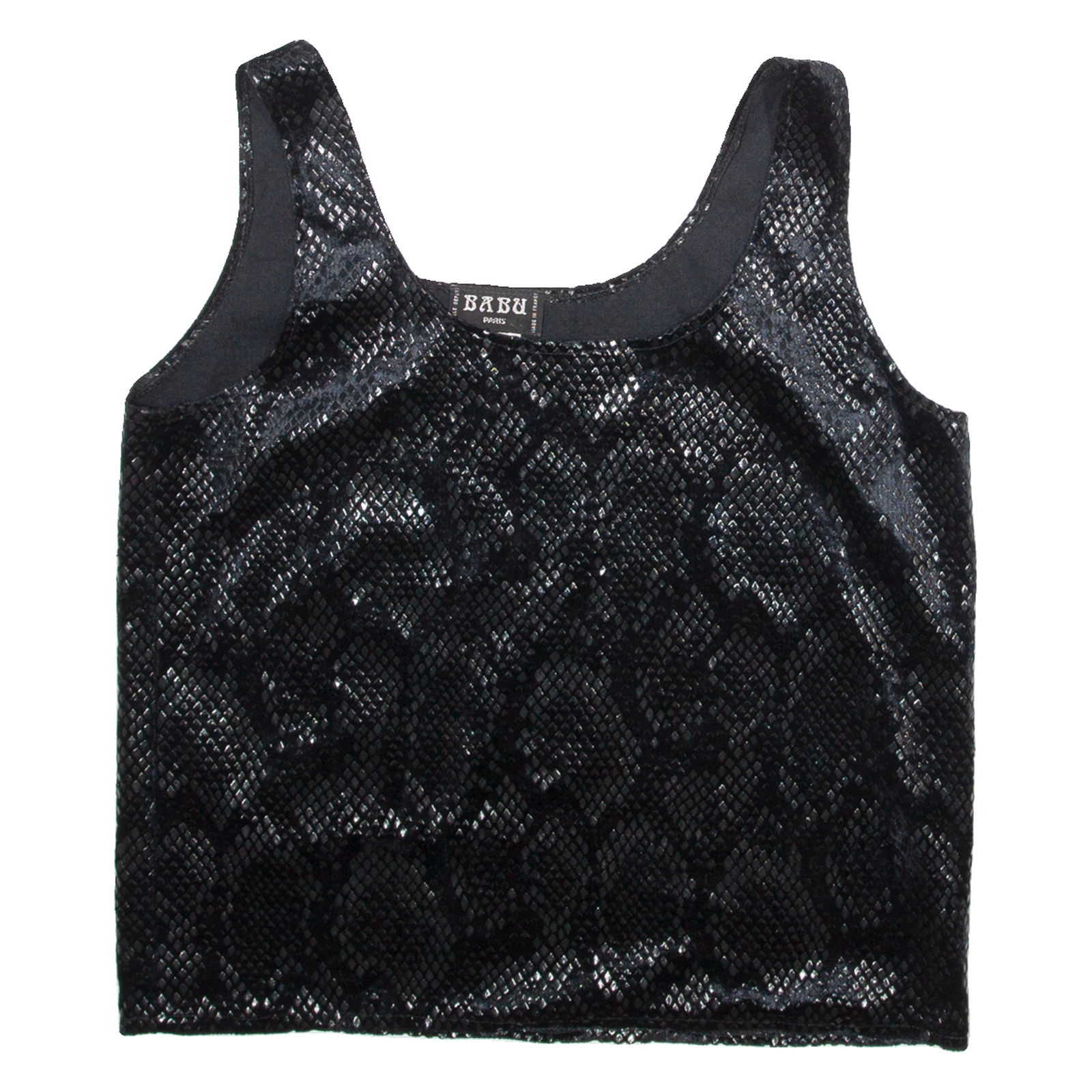BABU Womens Camisole Blouse Black Sleeveless Crazy Pattern S Refurbished - N/A refurbished available on Cerqular