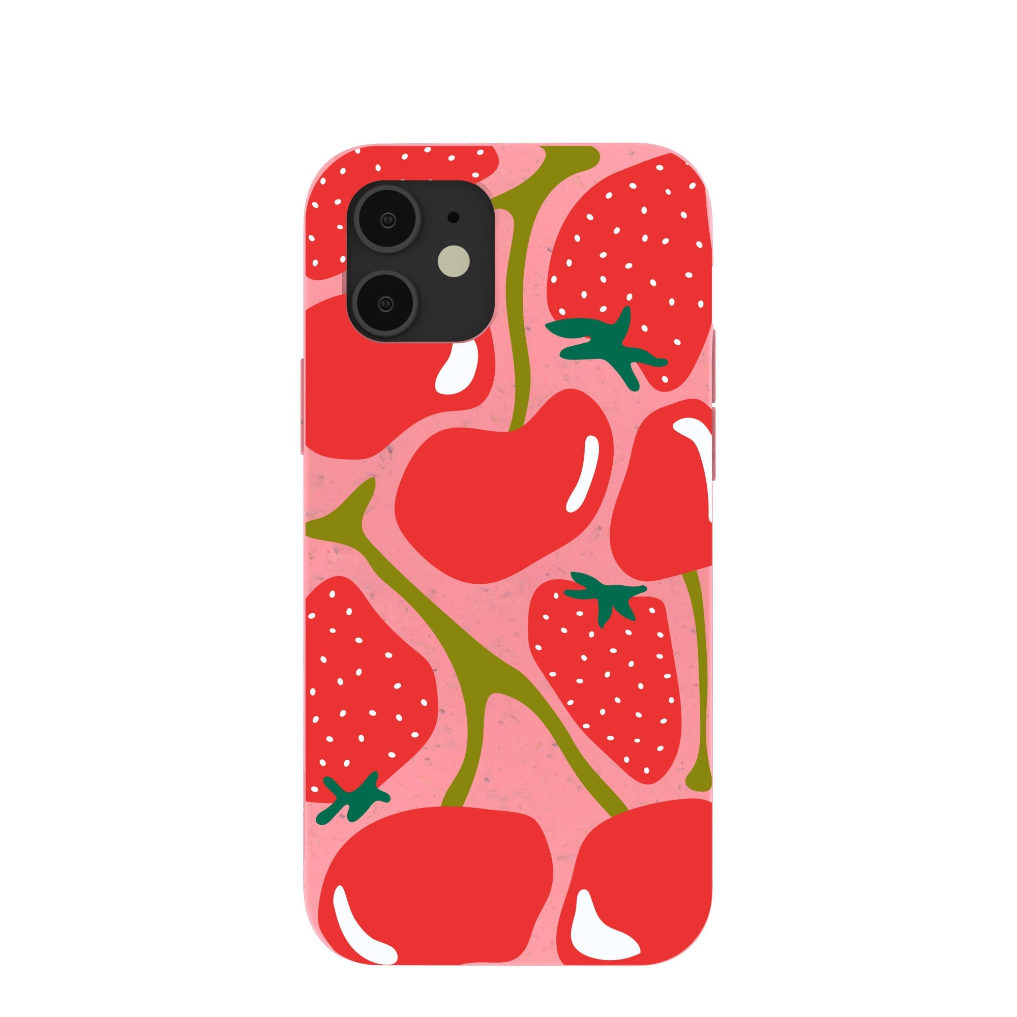 Bubblegum Pink Cherry Berry iPhone 12/ iPhone 12 Pro Case Refurbished - Pela Case refurbished available on Cerqular