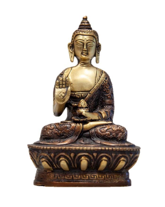 Sitting  Buddha On Lotus in Meditation Pose  - 7"" Refurbished - N/A refurbished available on Cerqular