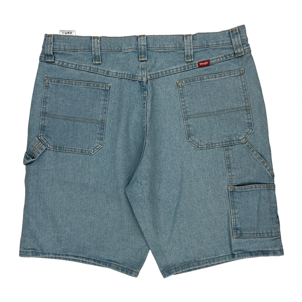 Wrangler Denim Shorts - 38W 9L Blue Cotton Refurbished - Thrifted (note: this is a term often used to describe second- refurbished available on Cerqular