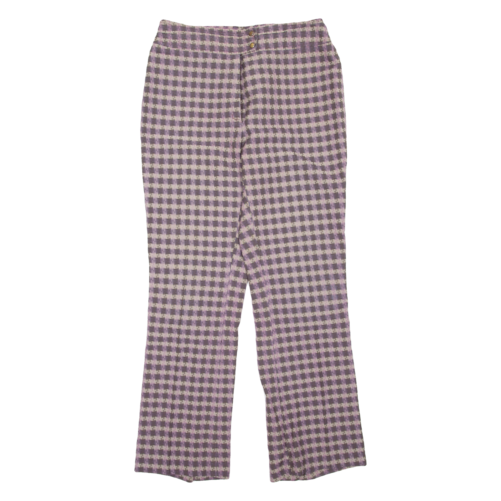 Patterned Womens Trousers Purple Regular Bootcut W30 L30 Refurbished - N/A refurbished available on Cerqular