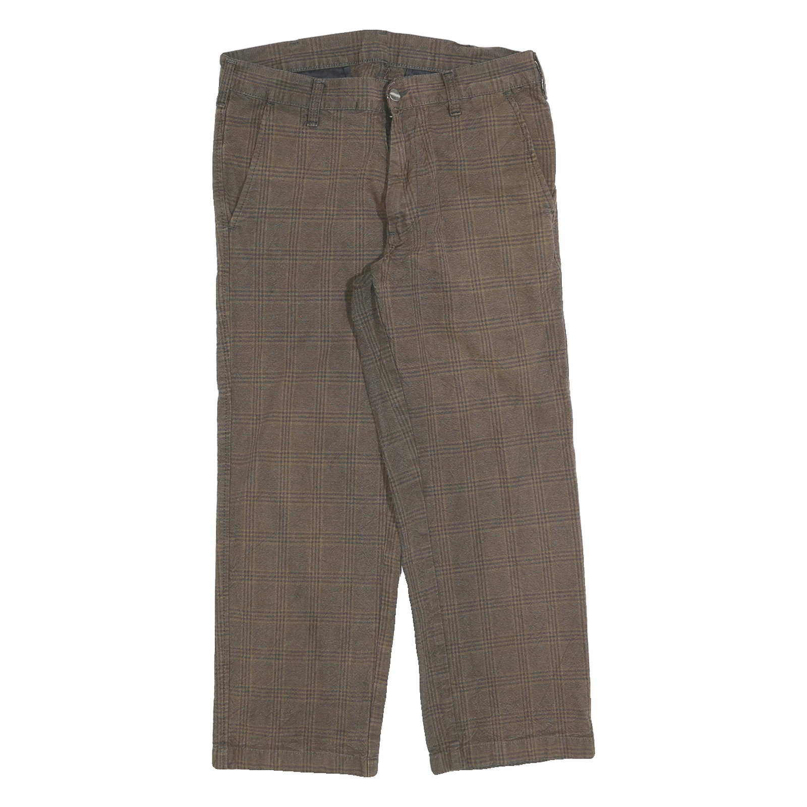 Buy CARHARTT Mens Cotton Blend Brown Checked Regular Straight Trousers W31 L26 Refurbished - $62.39 CARHARTT Mens Cotton Blend Brown Checked Regular Straight Trousers W31 L26 Refurbished - N/A refurbished available on Cerqular