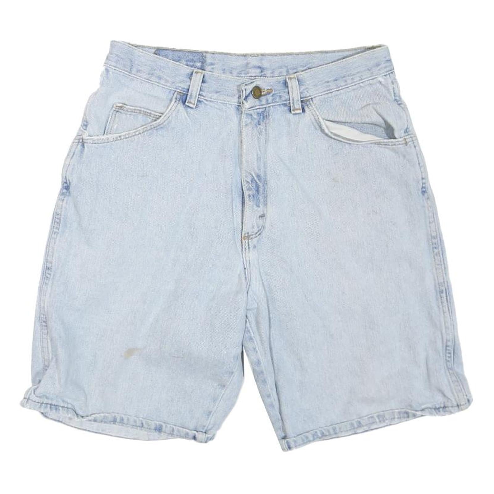 WRANGLER Womens Denim Blue Casual Shorts M W30 Cotton Blend Relaxed Fit Refurbished - N/A refurbished available on Cerqular