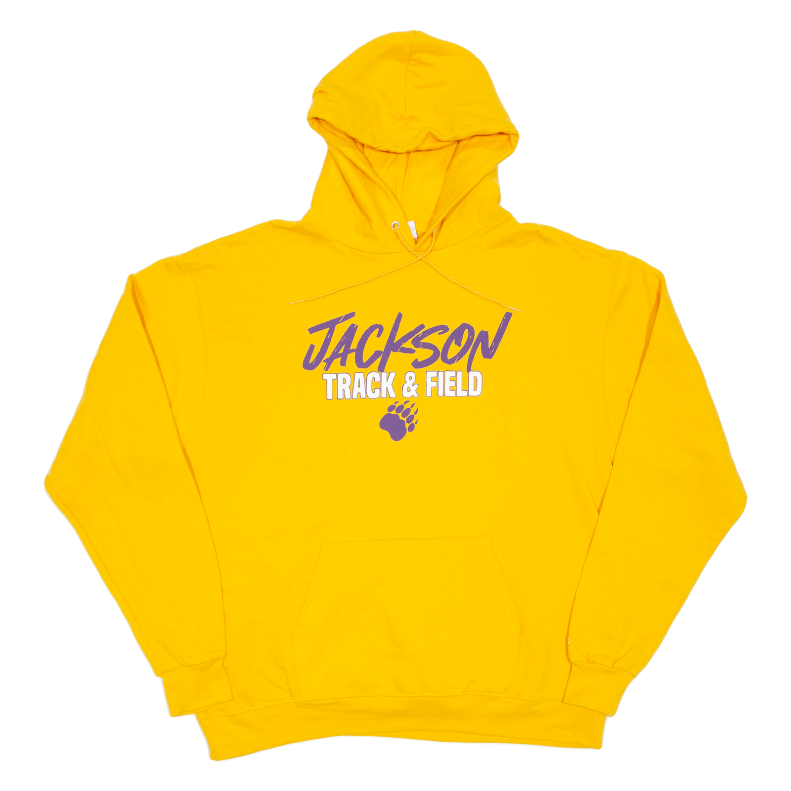 CHAMPION Jackson Track & Field Mens Yellow Hoodie USA XL Refurbished - N/A refurbished available on Cerqular