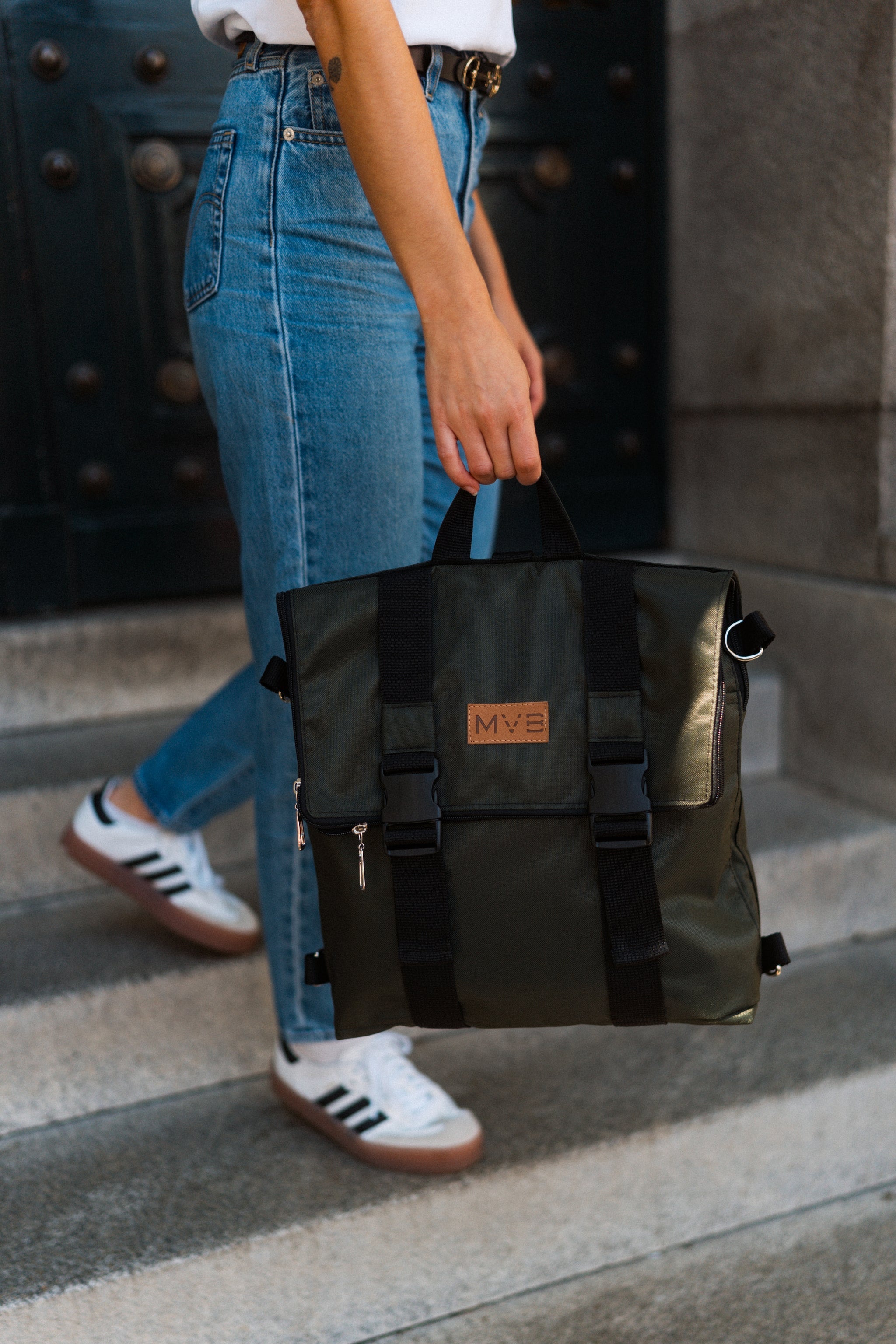 Flexy Backpack green Refurbished - My Vegan Bags refurbished available on Cerqular