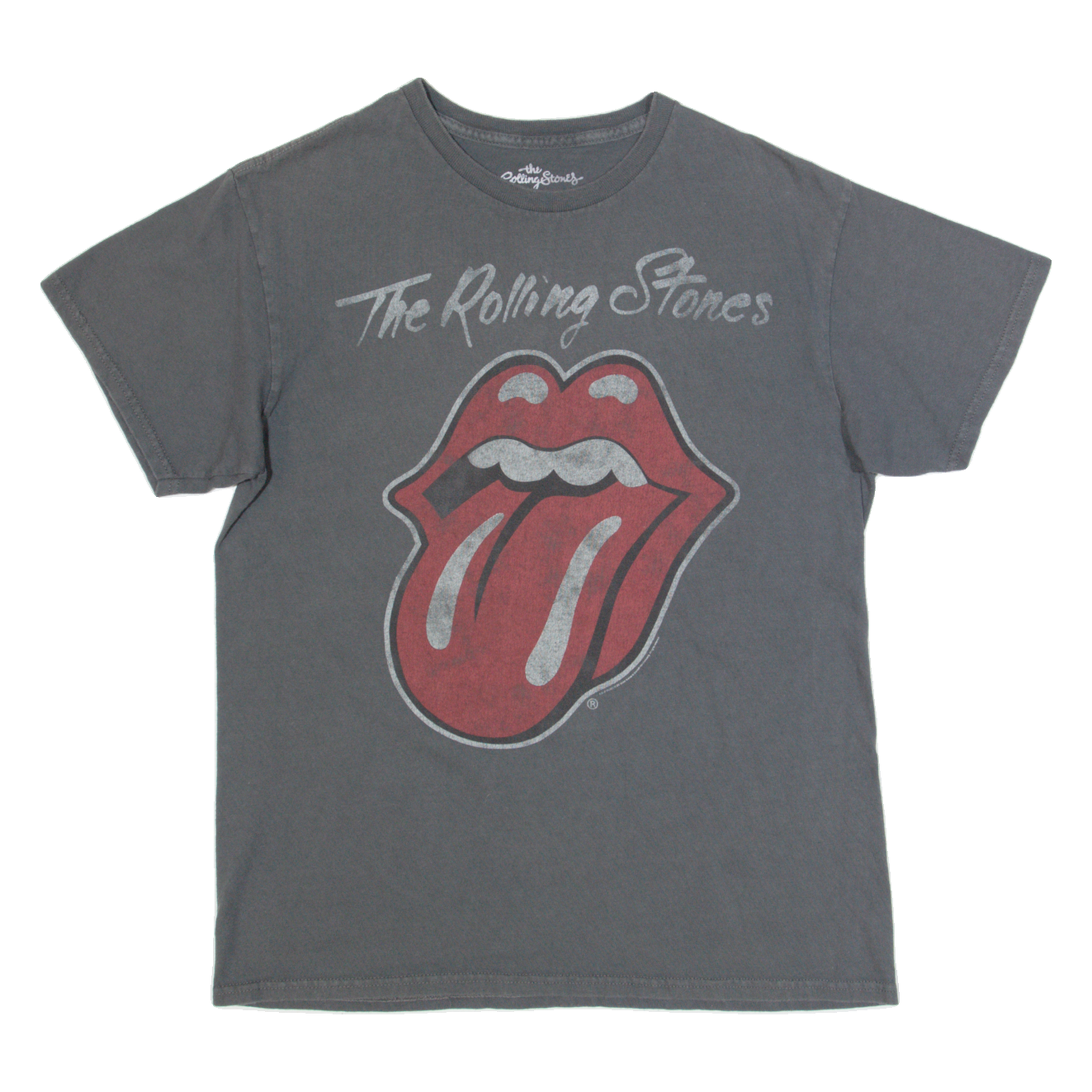 THE ROLLING STONES Womens Band T-Shirt Grey M Refurbished - N/A refurbished available on Cerqular