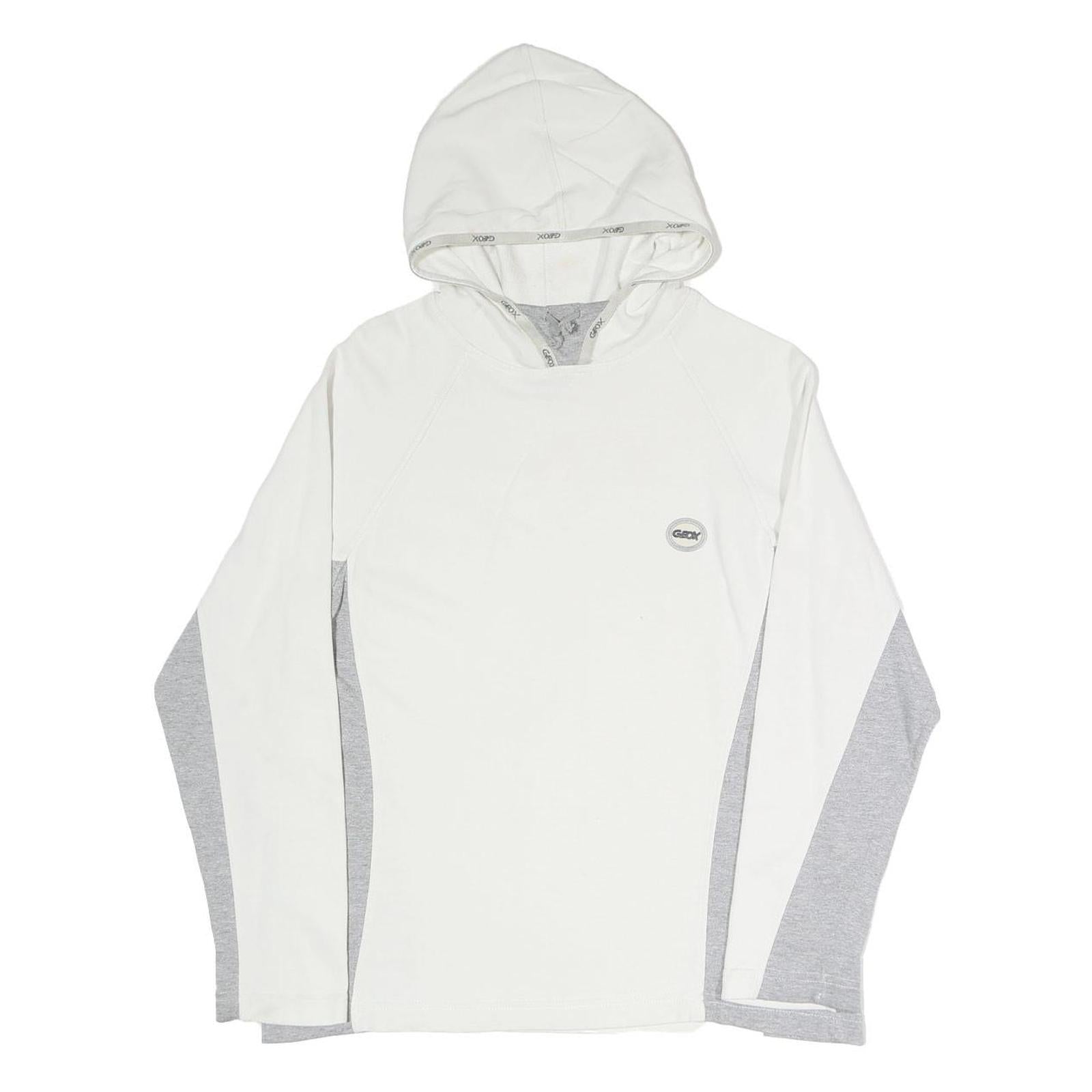 Buy GEOX Womens White & Grey Hoodie L Cotton Blend Lightweight Casual Wear Refurbished - $16.89 GEOX Womens White & Grey Hoodie L Cotton Blend Lightweight Casual Wear Refurbished - N/A refurbished available on Cerqular