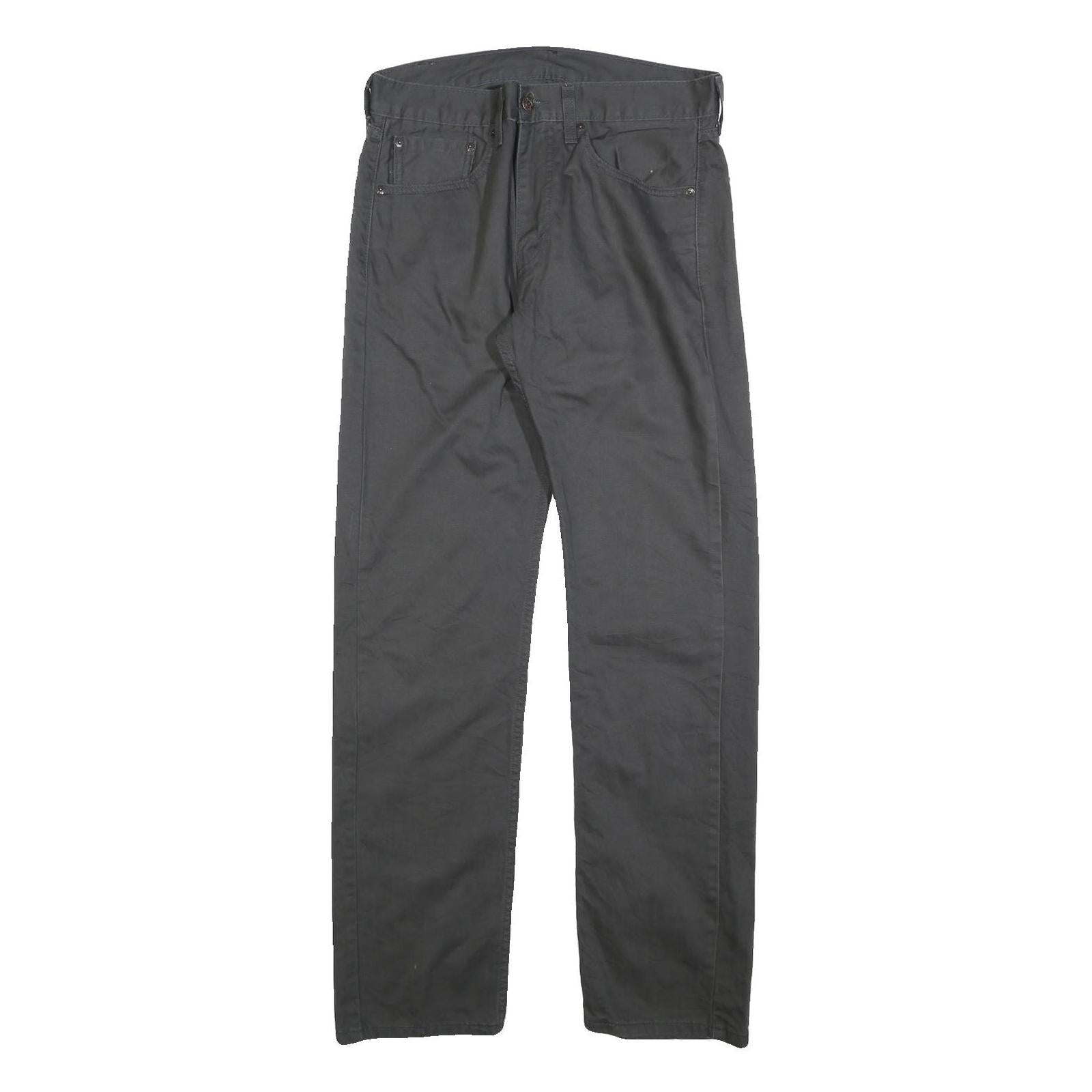 LEVI'S Mens Cotton Blend Black Slim Straight Trousers W31 L32 Casual Zip Closure Refurbished - N/A refurbished available on Cerqular