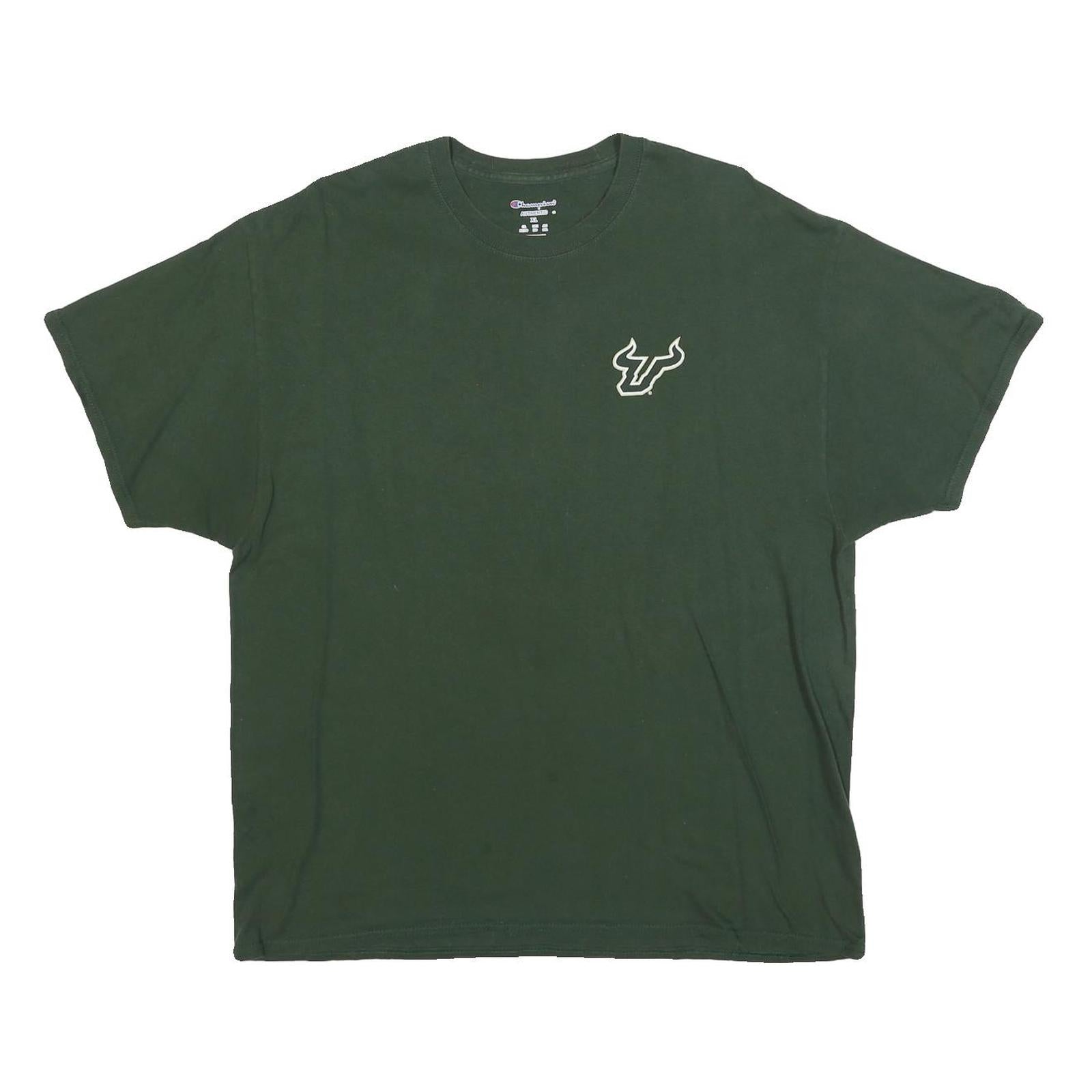 CHAMPION Mens Green South Florida Bulls Pride Graphic T-Shirt XL Crew Neck Short Refurbished - N/A refurbished available on Cerqular