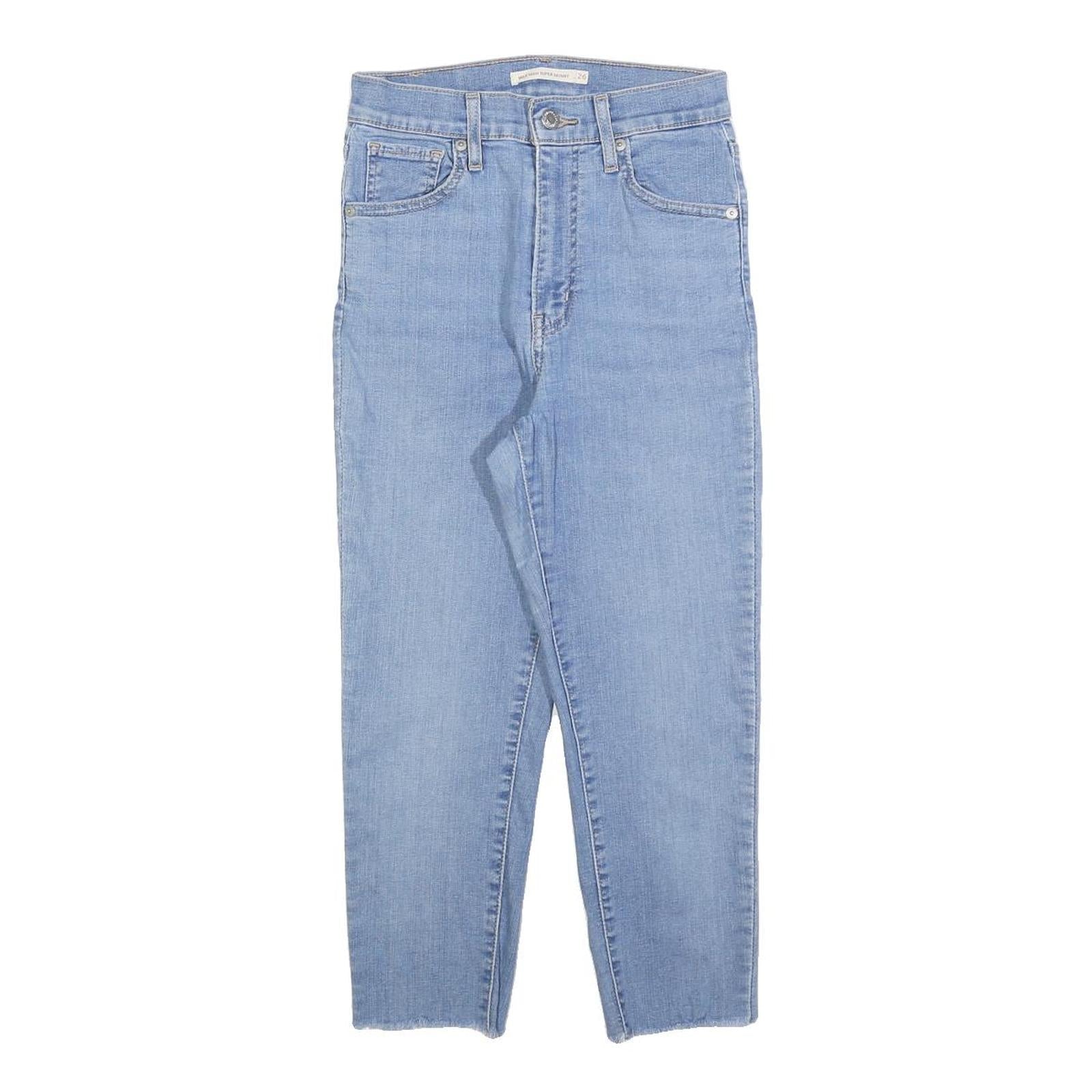 LEVI'S Womens Jeans Blue Slim Skinny Denim Light W26 L22 Classic Cotton Blend Refurbished - N/A refurbished available on Cerqular