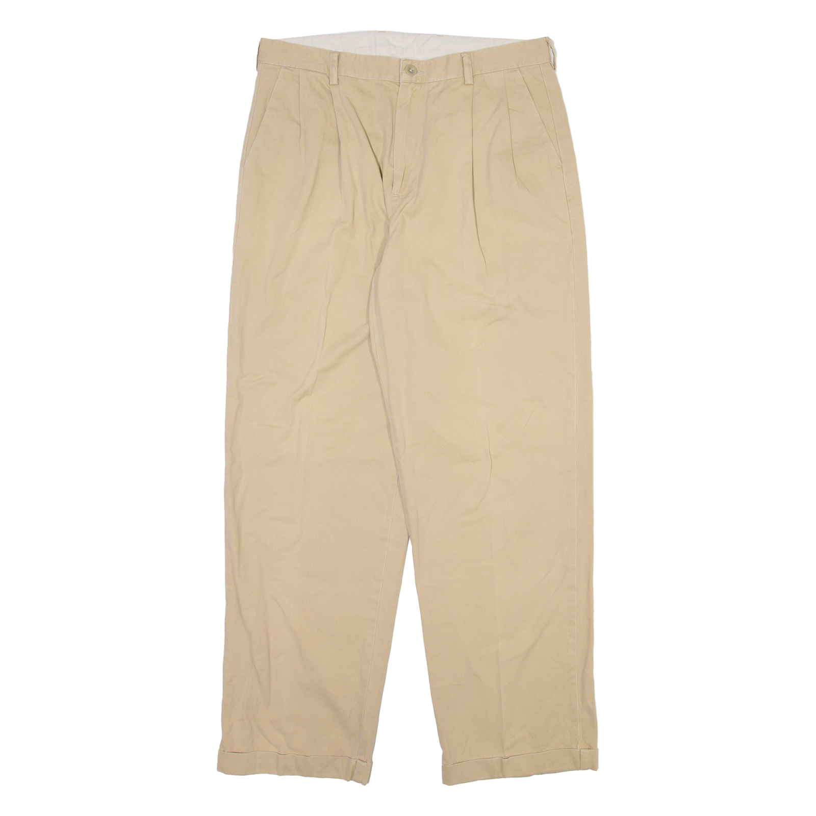 NAUTICA Mens Trousers Beige Relaxed Straight W32 L30 Refurbished - N/A refurbished available on Cerqular