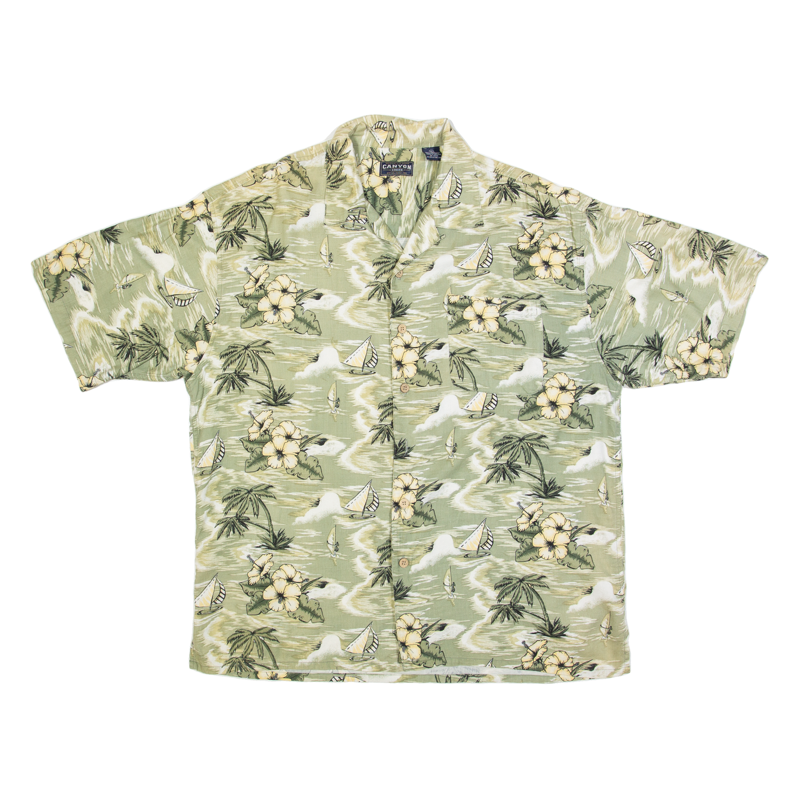 Buy CANYON CREEK Mens Hawaiian Shirt Green Floral XL Refurbished - $18.19 CANYON CREEK Mens Hawaiian Shirt Green Floral XL Refurbished - N/A refurbished available on Cerqular