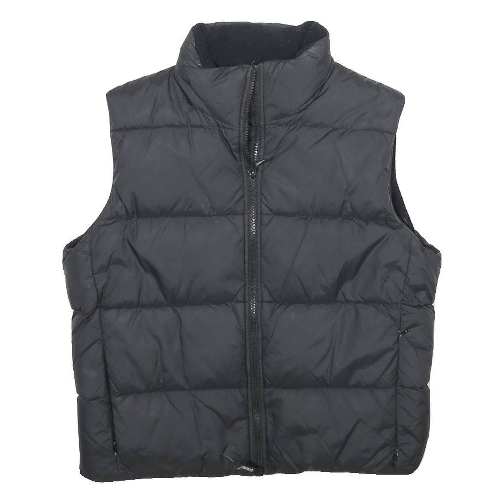 BENCH Womens Black Nylon Puffer Gilet M Sleeveless Zip Up Lightweight Warm Refurbished - N/A refurbished available on Cerqular