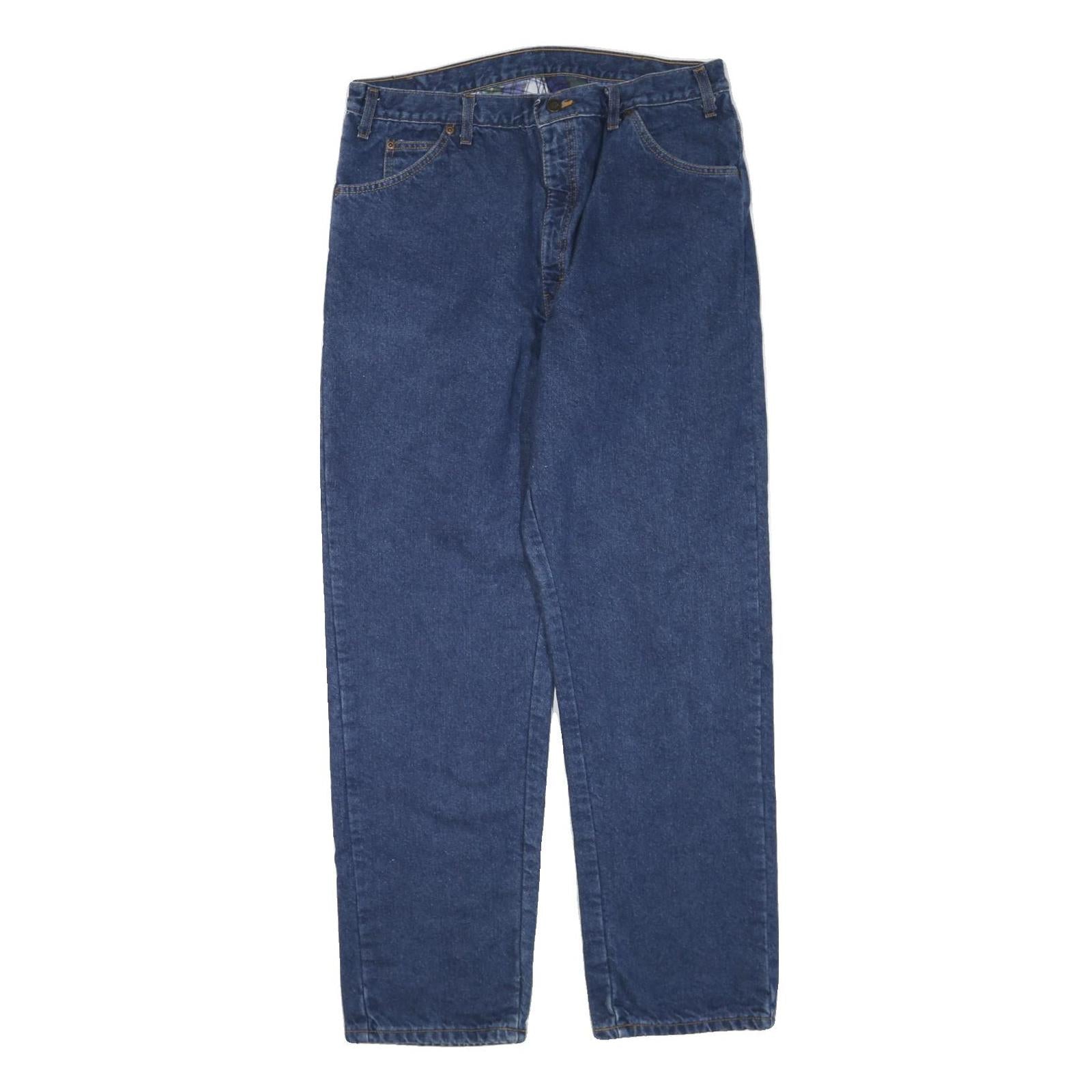 DICKIES Mens Blue Regular Fit Straight Denim Jeans W36 L31 Classic Workwear Refurbished - N/A refurbished available on Cerqular