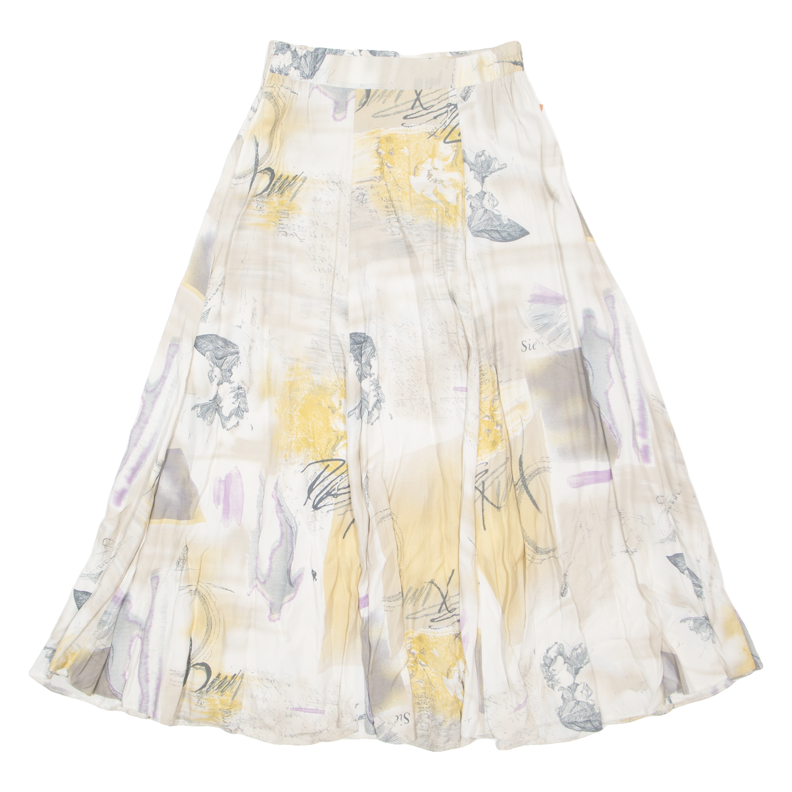 YVONNE Womens A-Line Skirt Beige Midi XXS Refurbished - N/A refurbished available on Cerqular