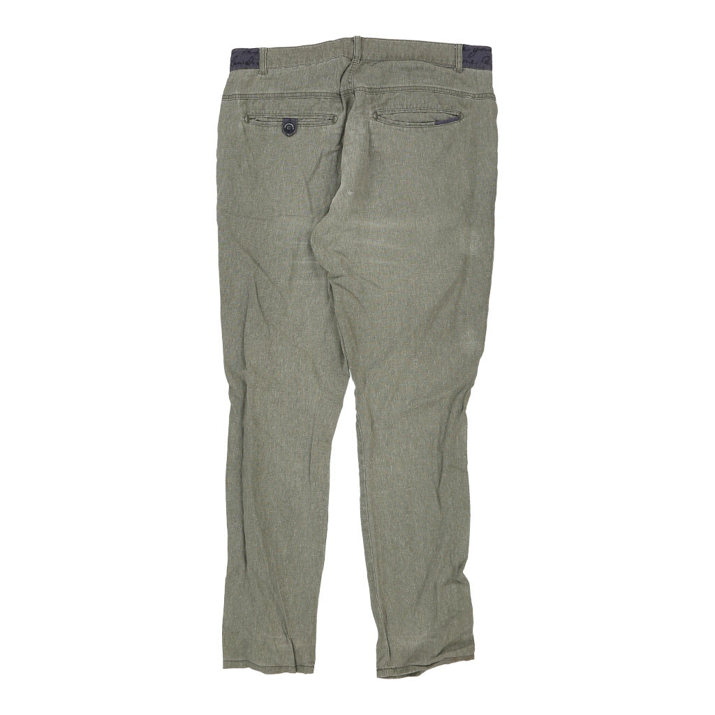 Desigual Trousers - 36W UK 16 Khaki Cotton Blend Refurbished - Thrifted (note: this is a term often used to describe second- refurbished available on Cerqular