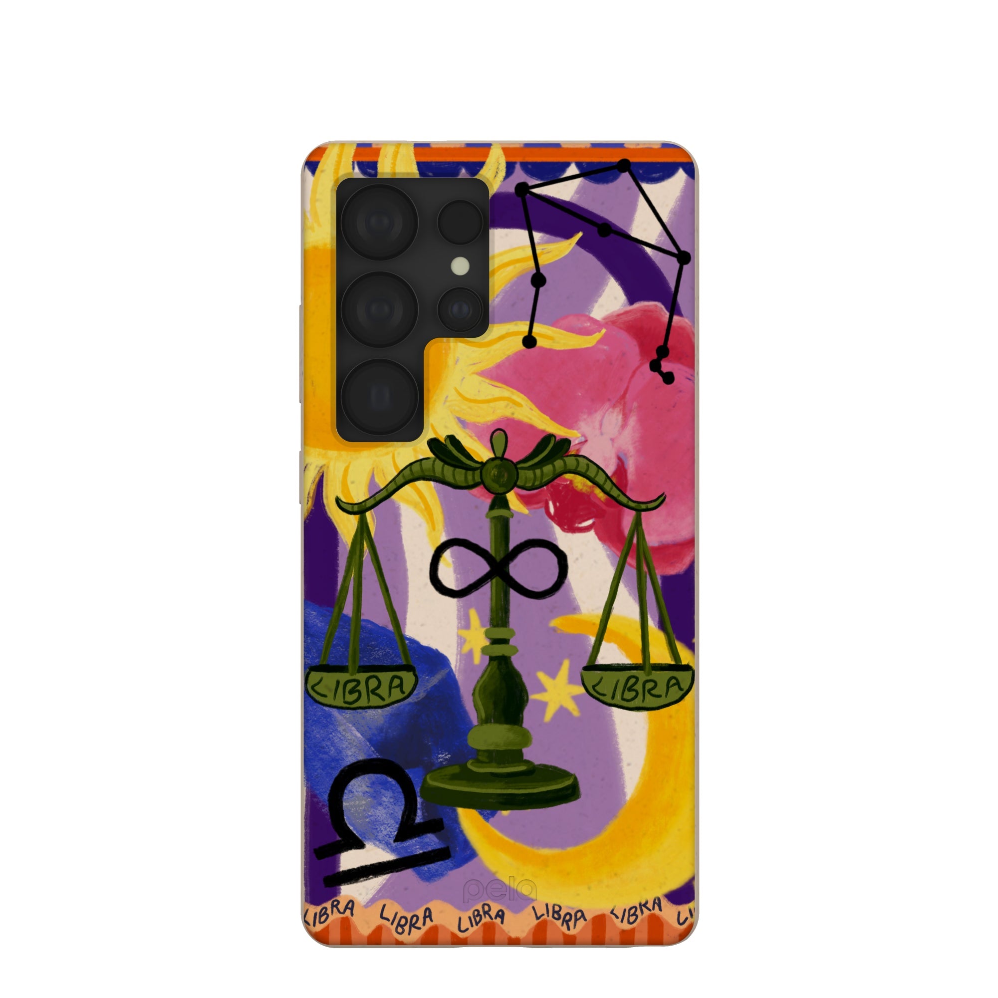 Seashell Libra Scale Samsung Galaxy S25 Ultra Case Refurbished - Pela Case refurbished available on Cerqular