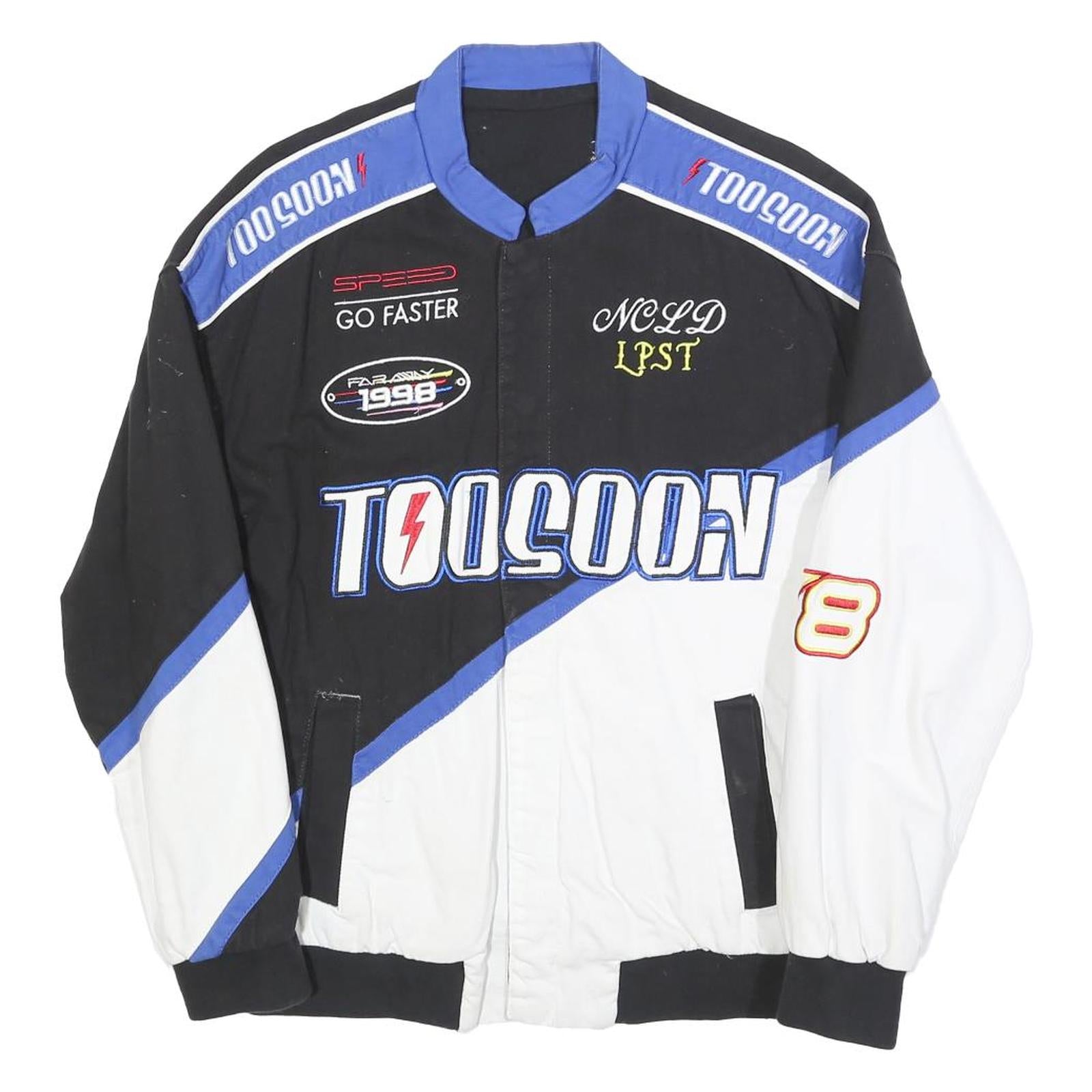Buy Mens Black & White Motorsport Cotton Blend Zip Jacket M Racing Inspired 1998 Refurbished - $51.99 Mens Black & White Motorsport Cotton Blend Zip Jacket M Racing Inspired 1998 Refurbished - N/A refurbished available on Cerqular