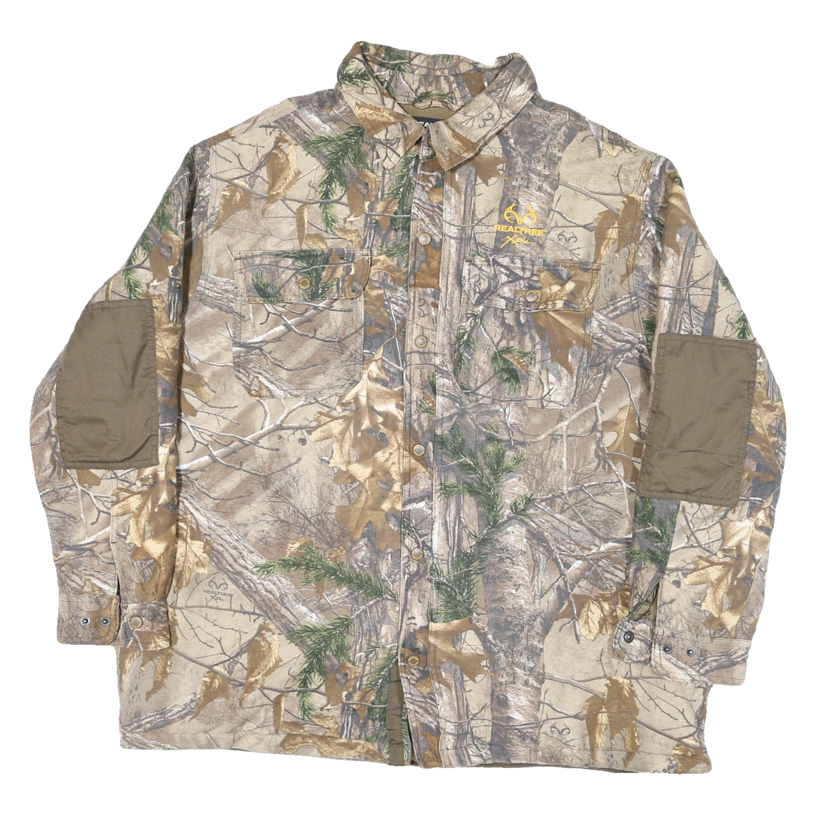 REAL TREE Mens Beige Camouflage Cotton Blend Zip Jacket 2XL Outdoor Hunting Refurbished - N/A refurbished available on Cerqular