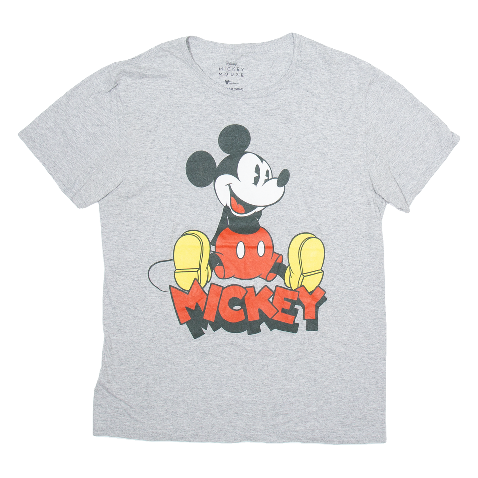 DISNEY Mickey Mouse Mens T-Shirt Grey M Refurbished - N/A refurbished available on Cerqular