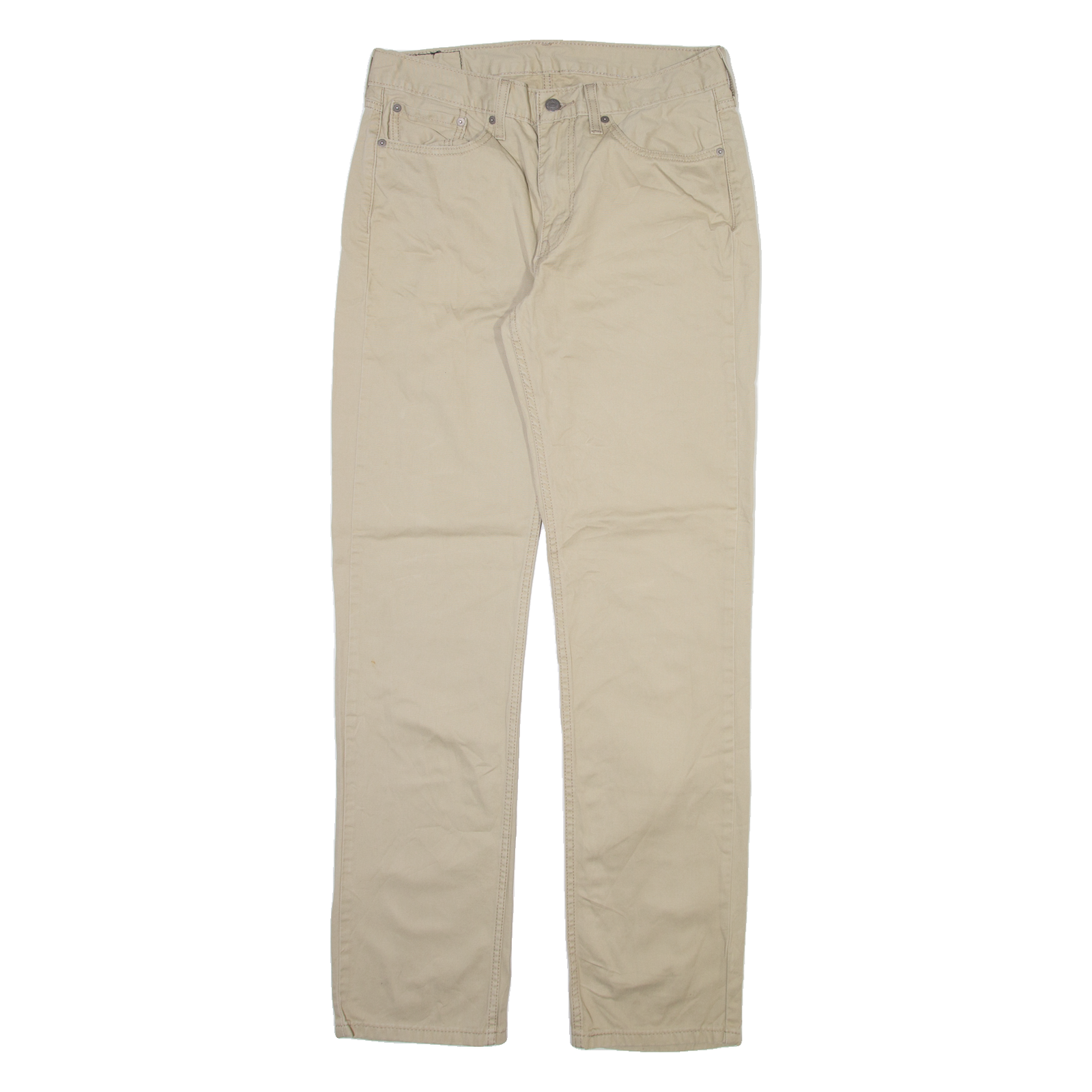 LEVI'S 514 Mens Trousers Beige Slim Straight W32 L34 Refurbished - N/A refurbished available on Cerqular