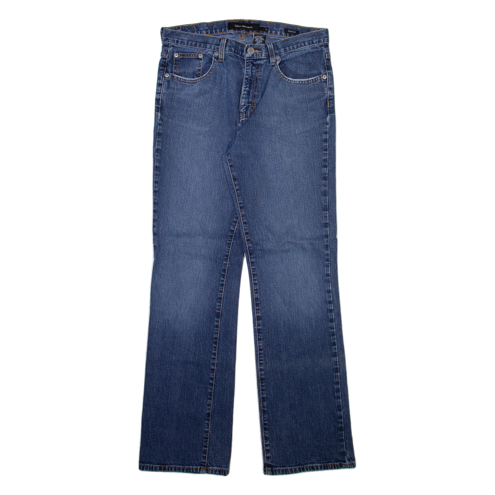 CALVIN KLEIN JEANS Womens Jeans Blue Regular Bootcut Stone Wash W30 L31 Refurbished - N/A refurbished available on Cerqular
