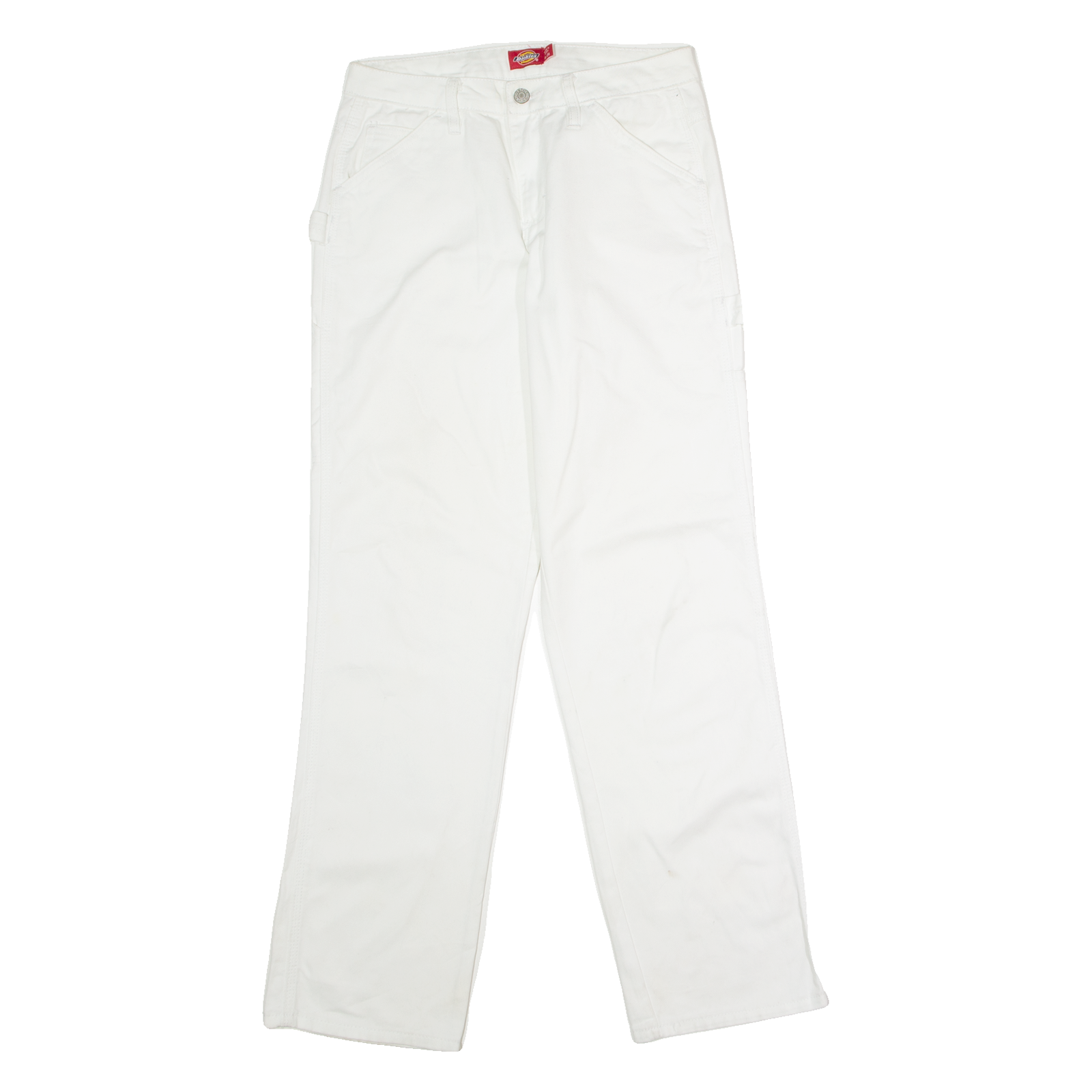 DICKIES Workwear Carpenter Womens Twill Trousers White Regular Straight W30 L32 Refurbished - N/A refurbished available on Cerqular