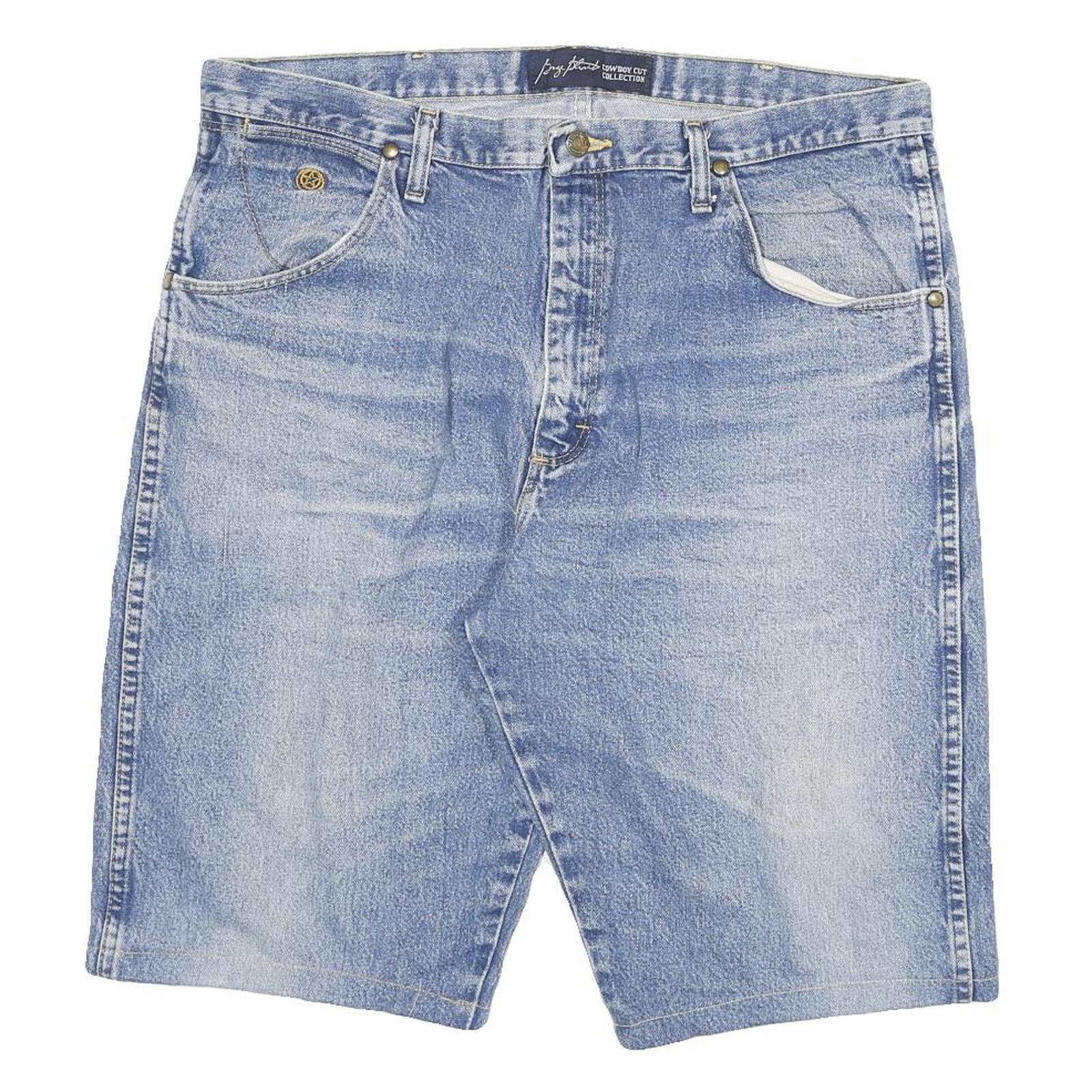 Buy WRANGLER Mens Blue Denim Casual Shorts 3XL W38 Cowboy Cut Collection Refurbished - $25.99 WRANGLER Mens Blue Denim Casual Shorts 3XL W38 Cowboy Cut Collection Refurbished - N/A refurbished available on Cerqular