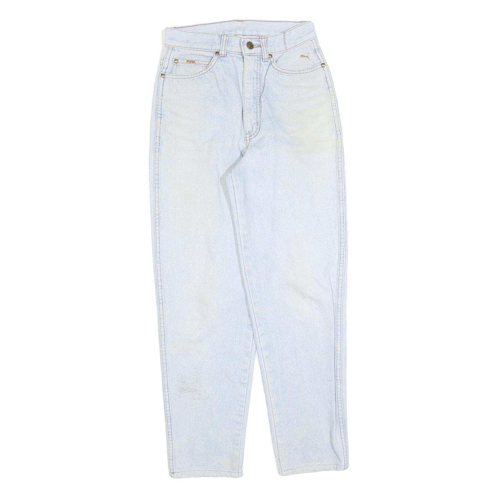 PUMA Womens Regular Fit Light Blue Denim Jeans W25 L26 Zip Closure Casual Style Refurbished - N/A refurbished available on Cerqular