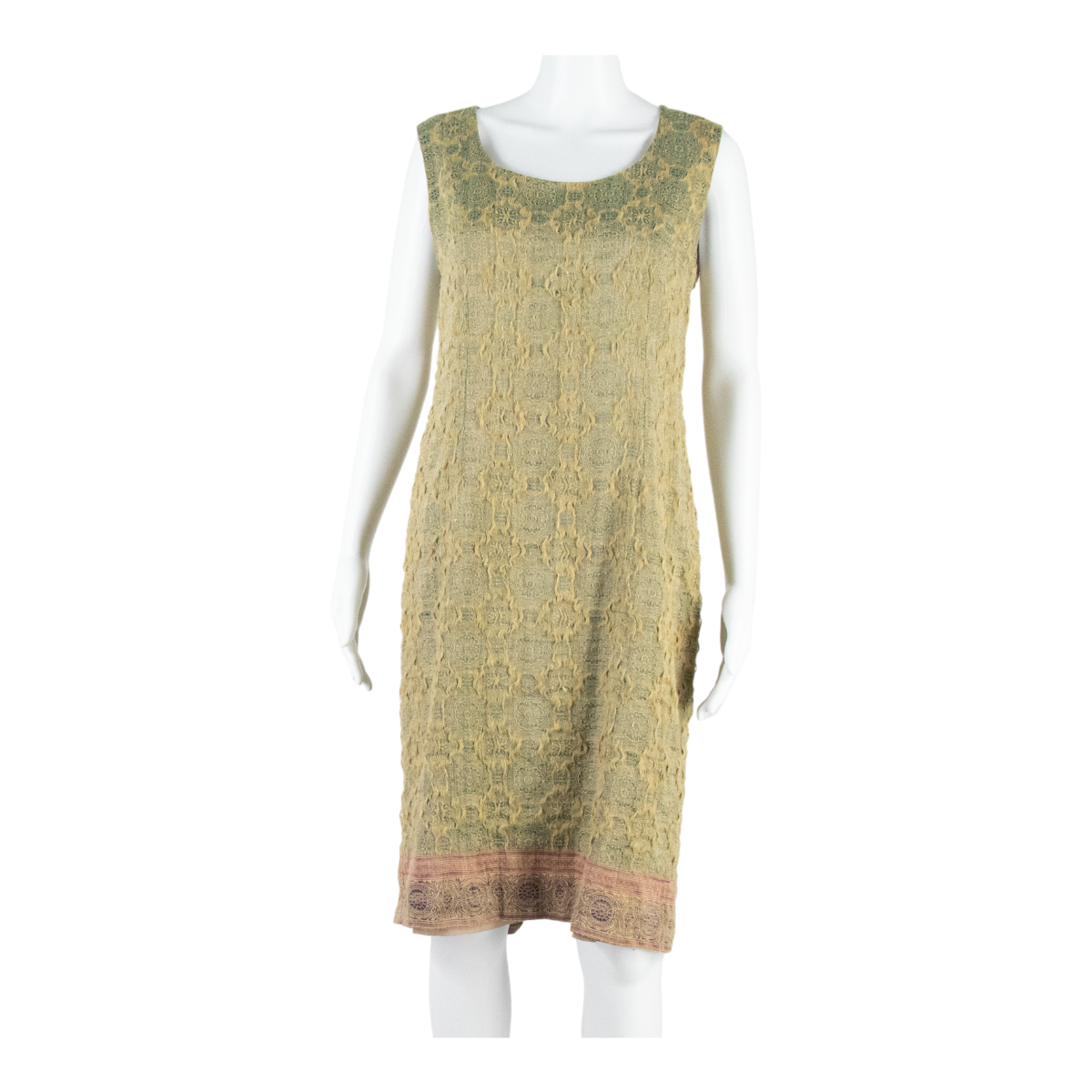 Womens Pencil Dress Green Spotted Sleeveless Knee Length M Refurbished - N/A refurbished available on Cerqular