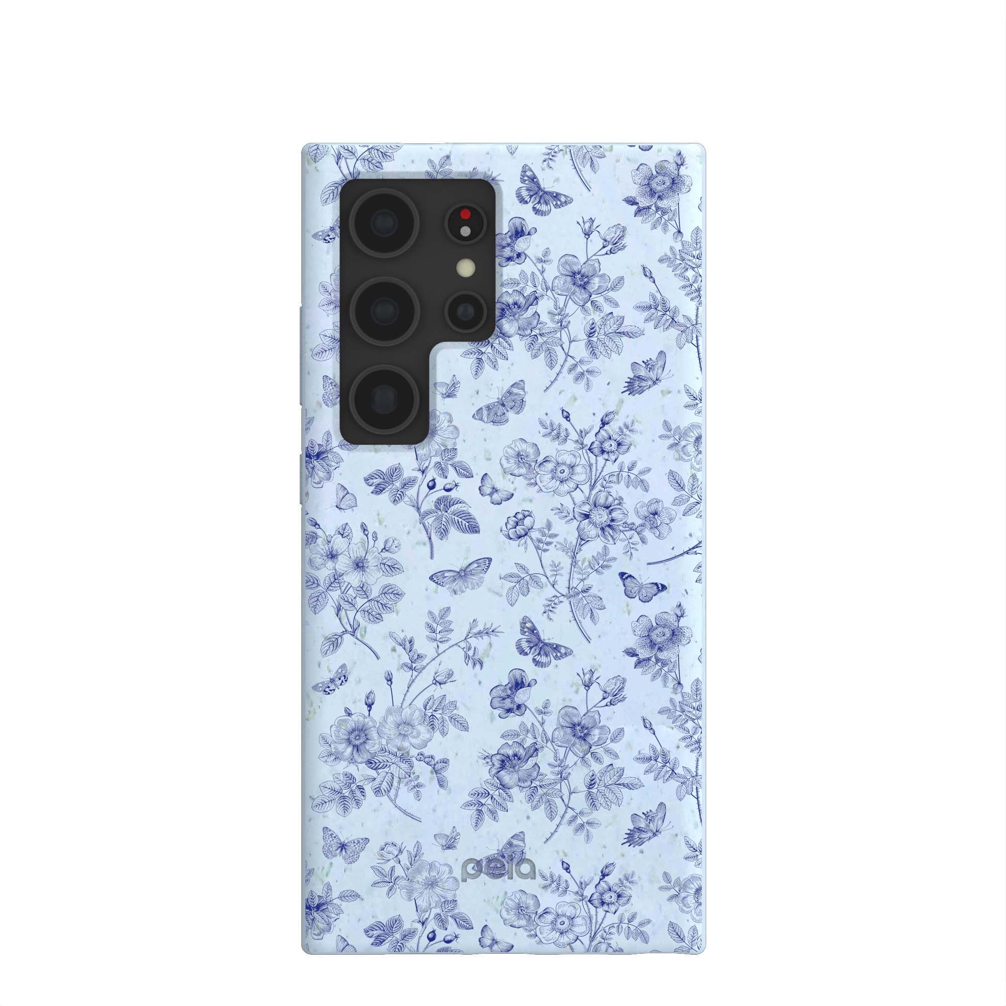 Powder Blue Porcelain Samsung Galaxy S24 Ultra Case Refurbished - Pela Case refurbished available on Cerqular