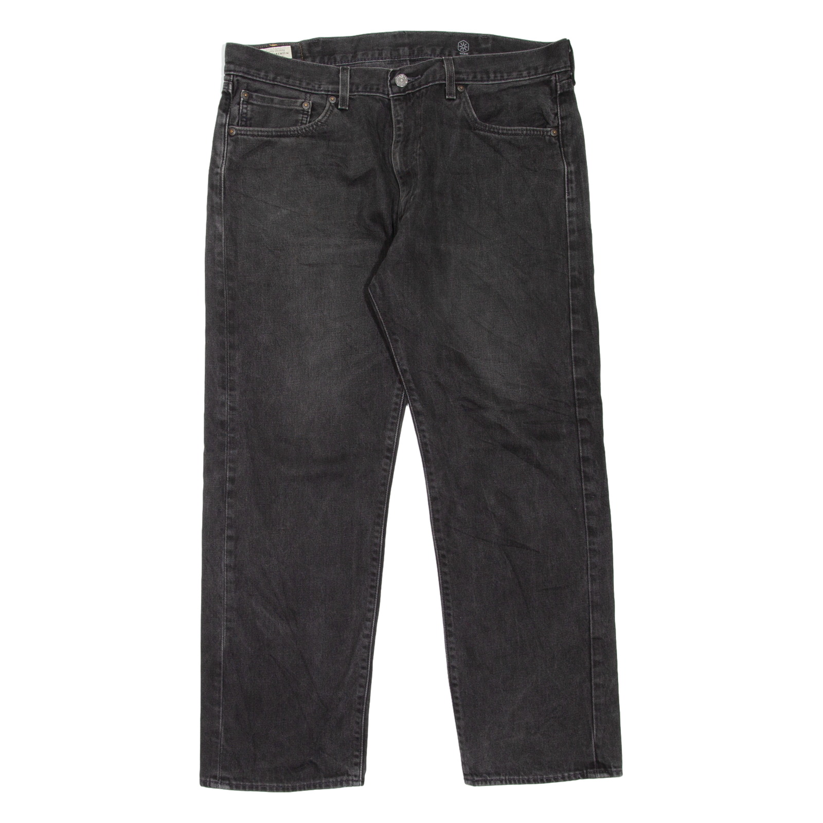LEVI'S 505 Jeans BIG E Mens Black Regular Straight W38 L30 Refurbished - N/A refurbished available on Cerqular