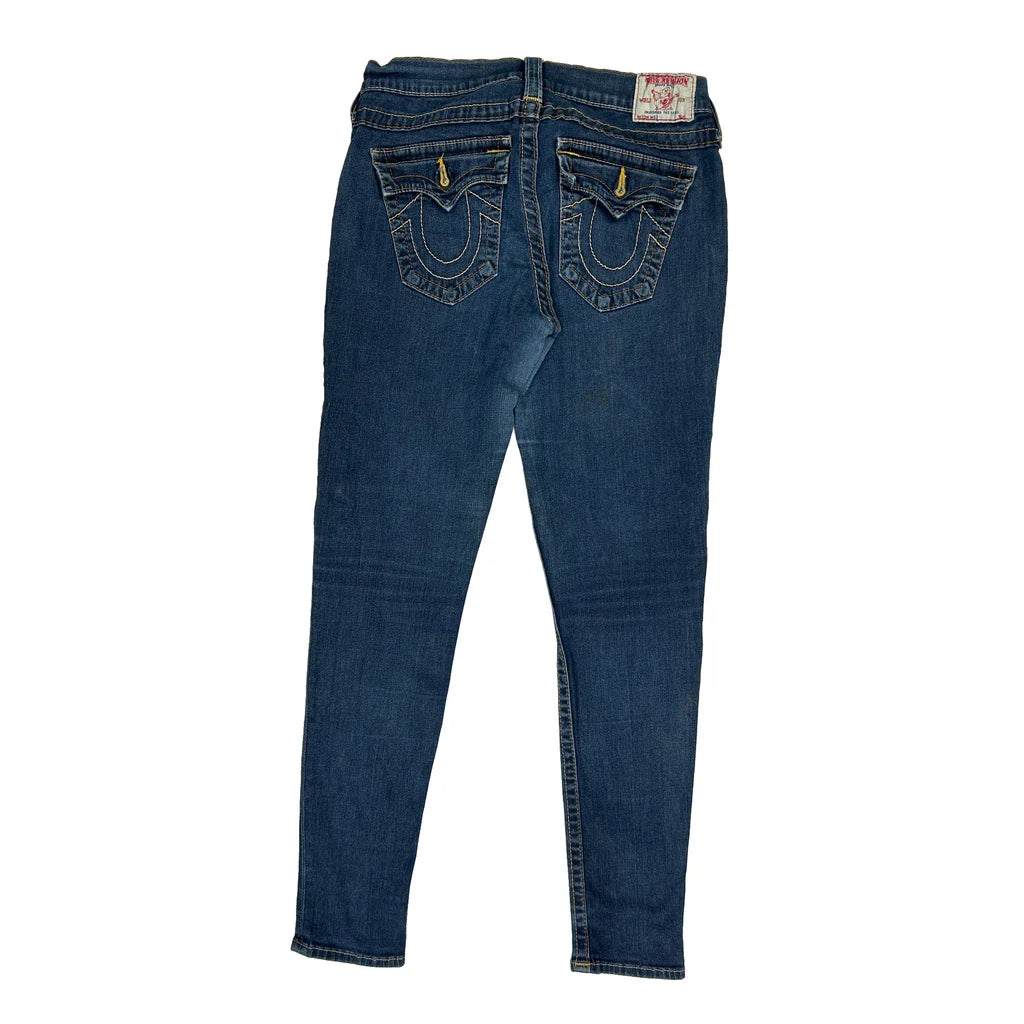 True Religion Skinny Jeans - 28W UK 8 Blue Cotton Refurbished - Thrifted (note: this is a term often used to describe second- refurbished available on Cerqular
