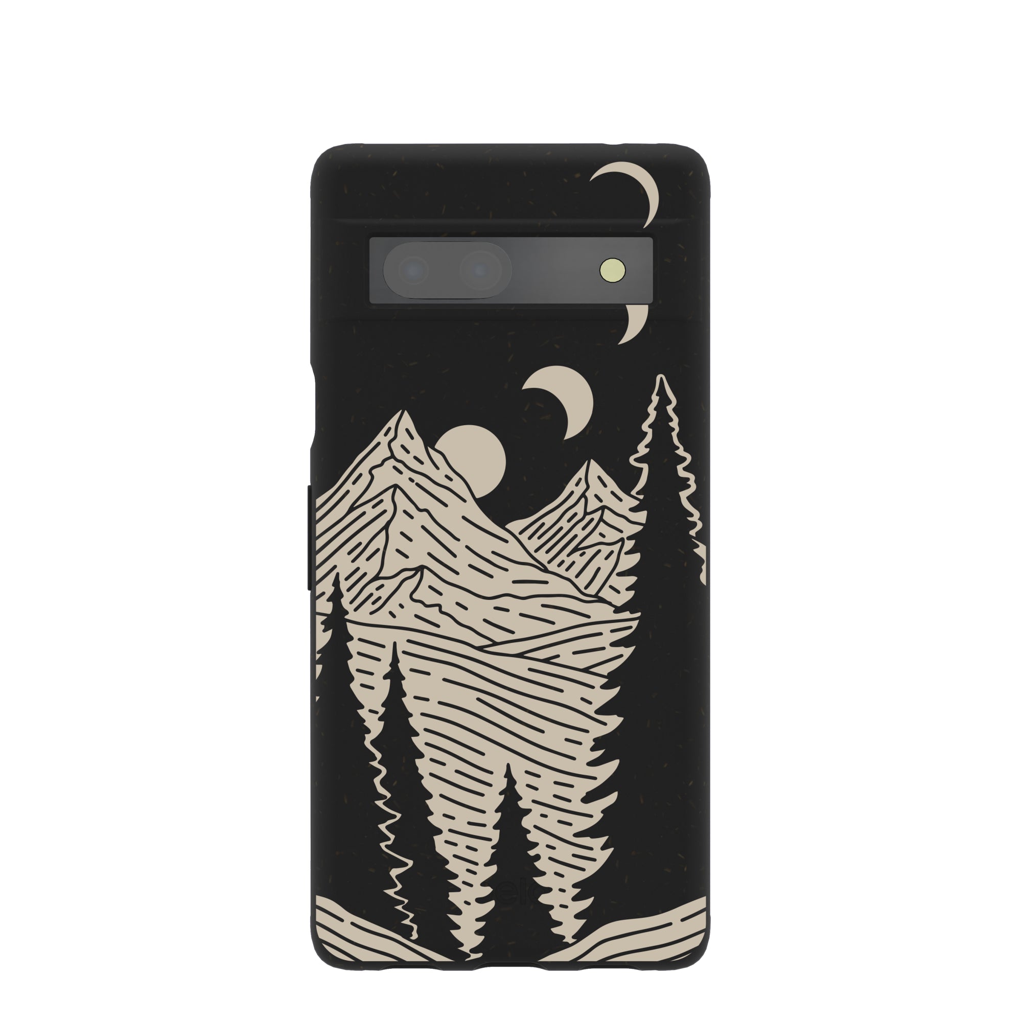 Black Moonlight Peaks Google Pixel 7a Case Refurbished - Pela Case refurbished available on Cerqular