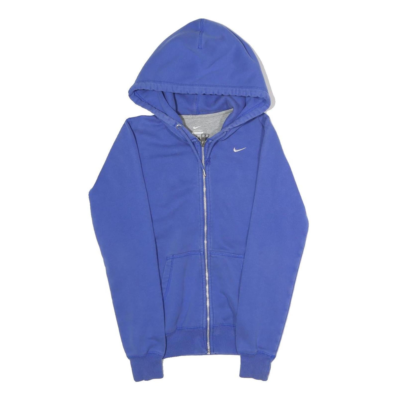 NIKE Mens Blue Full Zip Hoodie XS Cotton Blend Casual Sports Sweatshirt Refurbished - N/A refurbished available on Cerqular