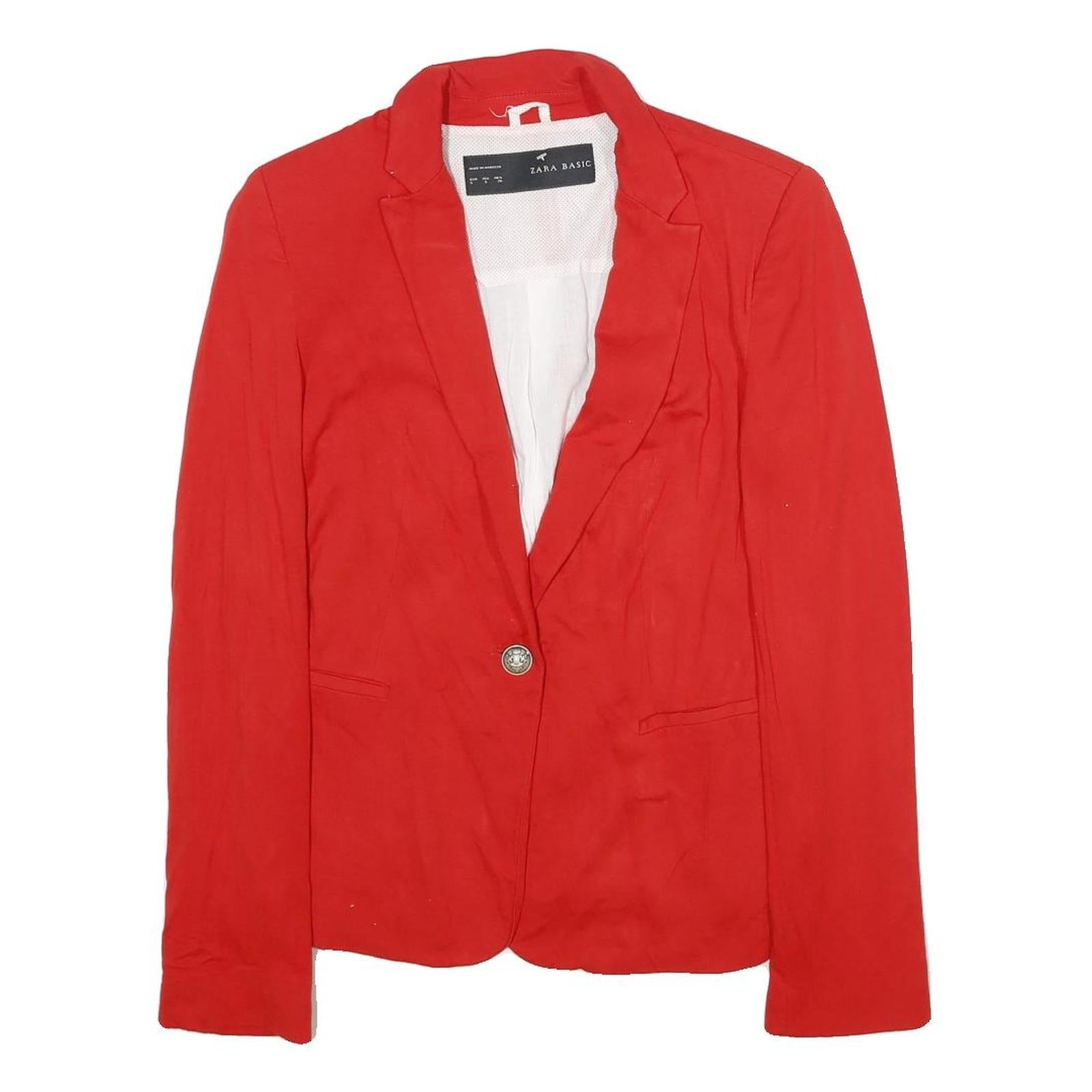 Buy ZARA Womens Red Button Jacket S Viscose Blend Plain Stylish Modern Refurbished - $36.39 ZARA Womens Red Button Jacket S Viscose Blend Plain Stylish Modern Refurbished - N/A refurbished available on Cerqular