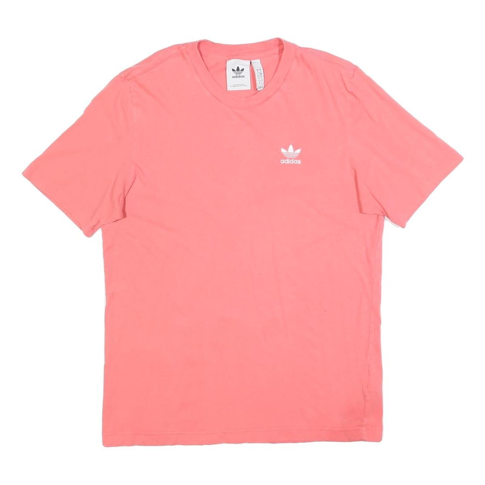ADIDAS Mens Pink Graphic T-Shirt S Short Sleeve Crew Neck Casual Wear Refurbished - N/A refurbished available on Cerqular