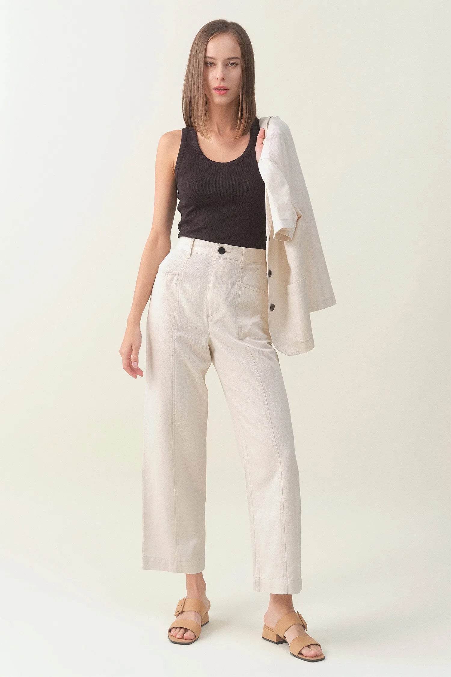 Buy High-waist Linen Wide Pant - Raw | Size: M Refurbished - $88.40 High-waist Linen Wide Pant - Raw | Size: M Refurbished - N/A refurbished available on Cerqular