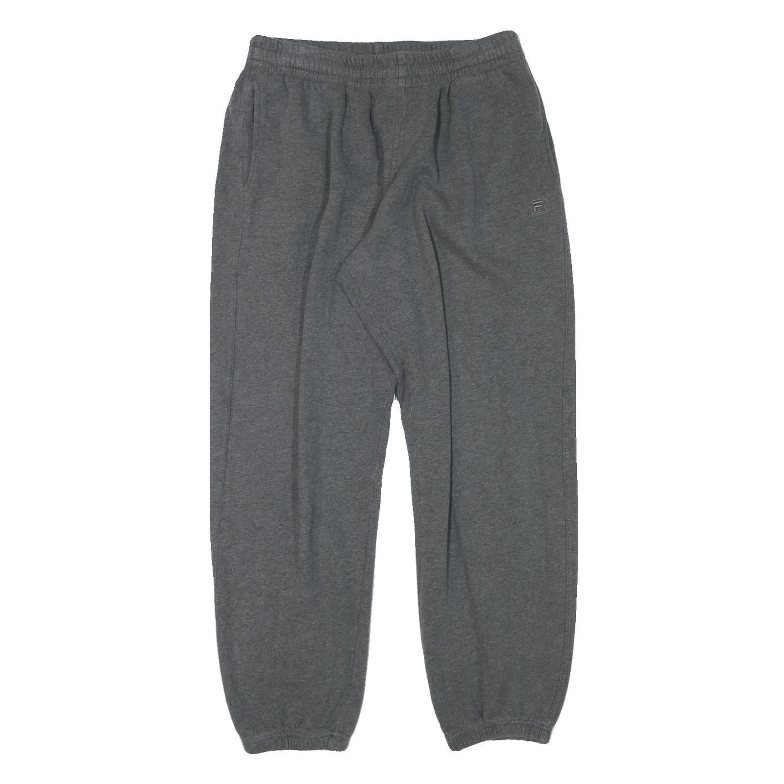 FILA Mens Joggers Grey L W30 L29 Casual Slim Fit Cotton Blend Sweatpants Refurbished - N/A refurbished available on Cerqular