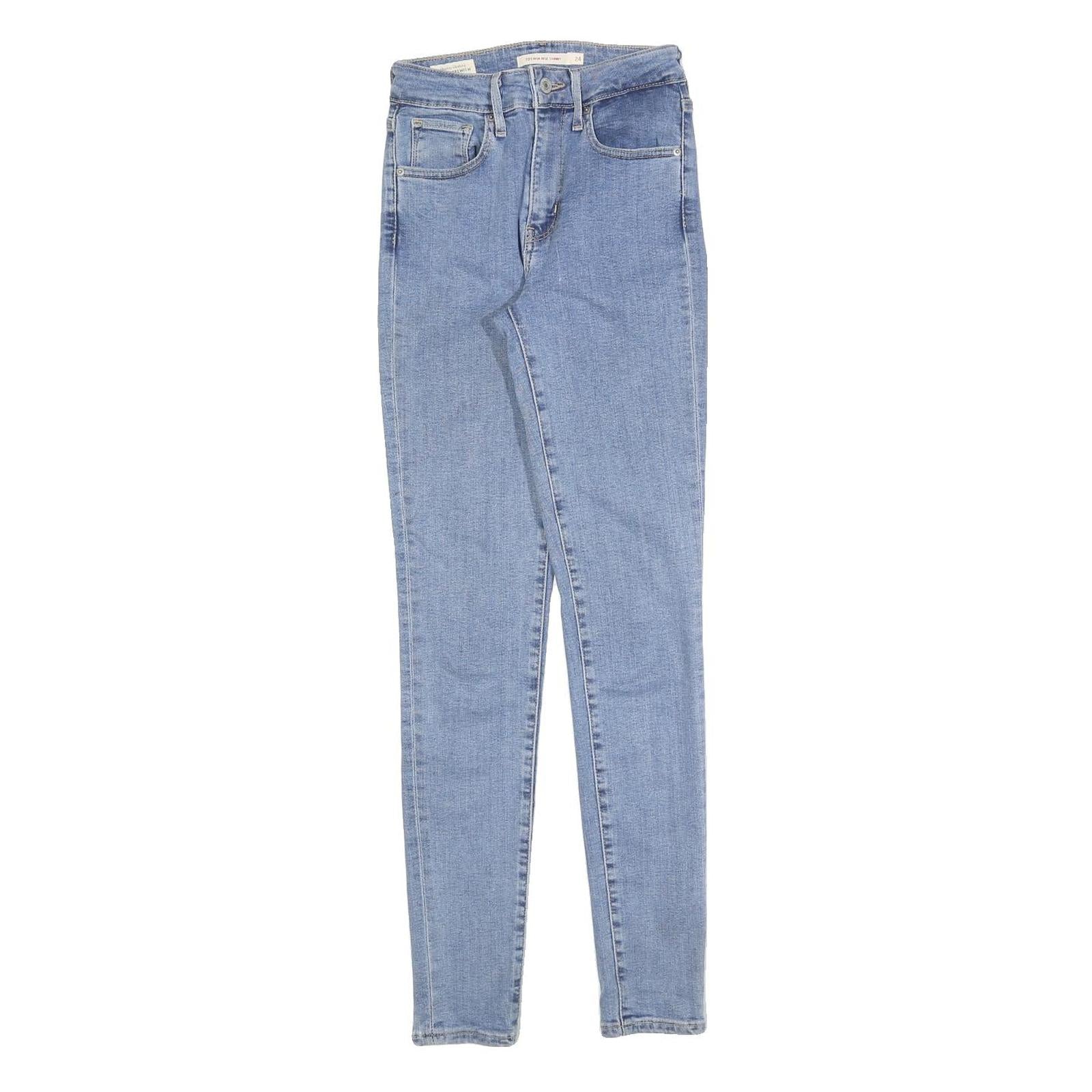 LEVI'S 721 Womens Slim Blue Denim Light W24 L30 Slim Fit Skinny Jeans Refurbished - N/A refurbished available on Cerqular