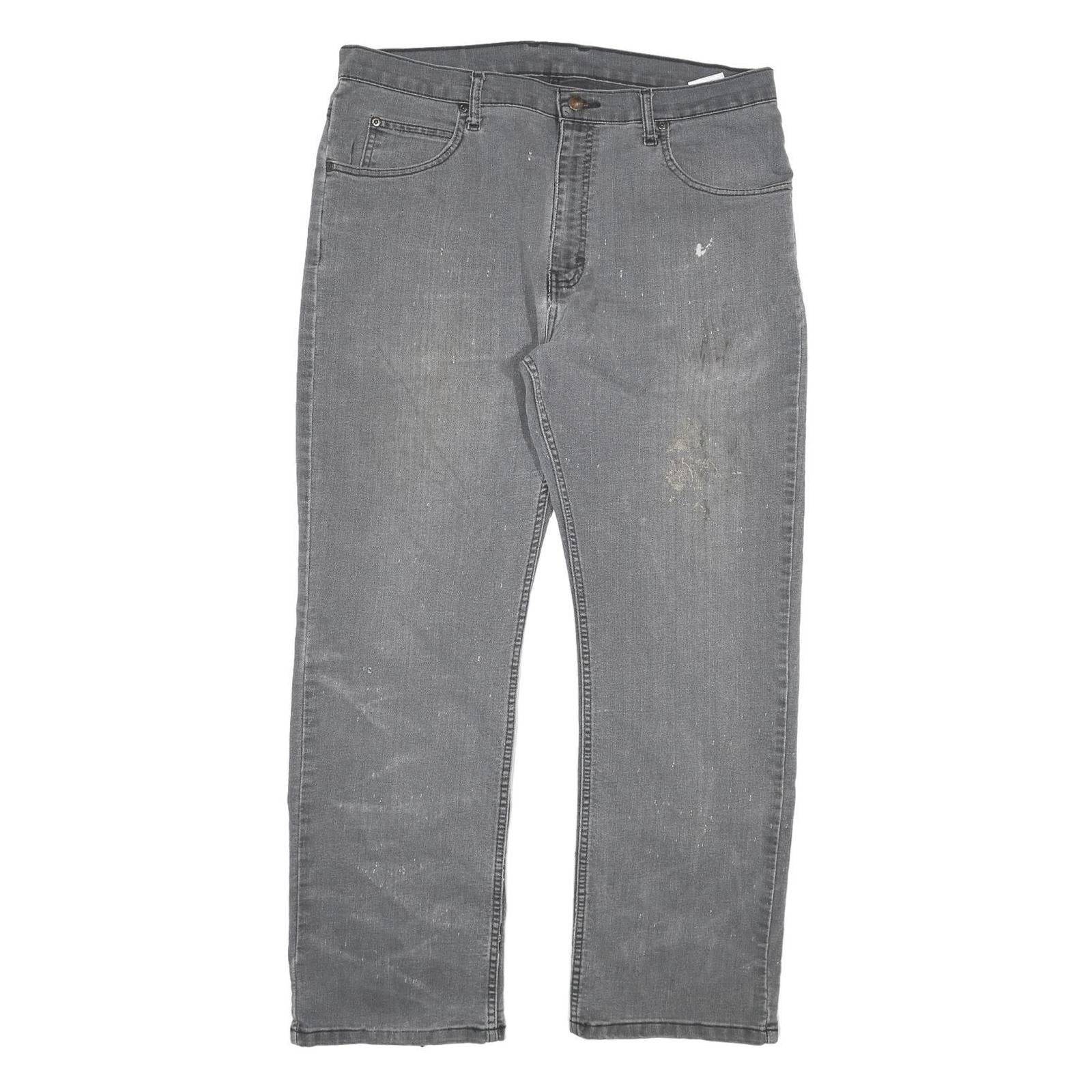 DICKIES Mens Jeans Grey Regular Straight Denim W36 L30 Workwear Cotton Blend Refurbished - N/A refurbished available on Cerqular