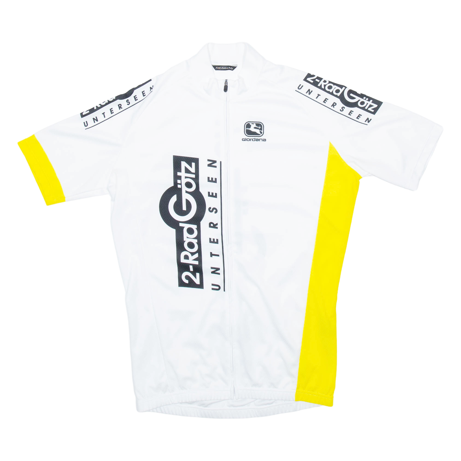 Full Zip Cycling Mens Jersey White M Refurbished - N/A refurbished available on Cerqular