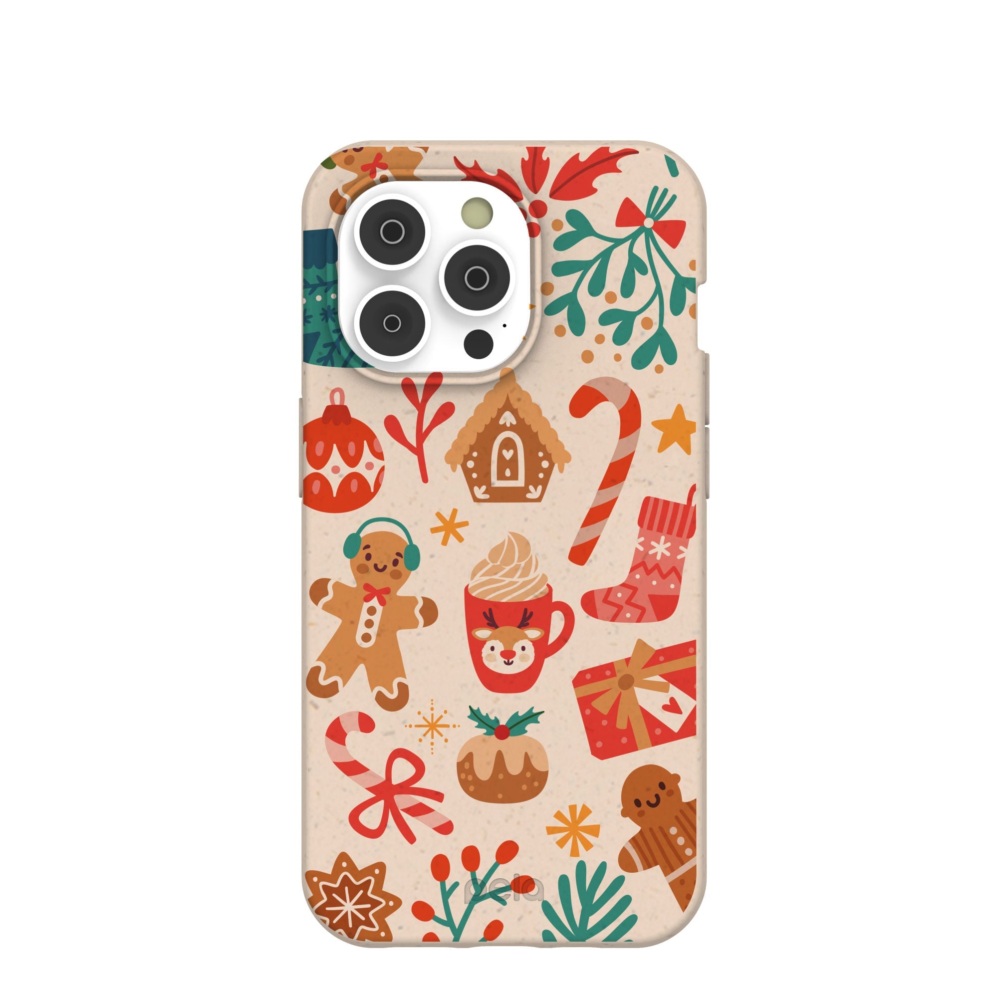 Seashell Festive AF iPhone 14 Pro Case Refurbished - Pela Case refurbished available on Cerqular