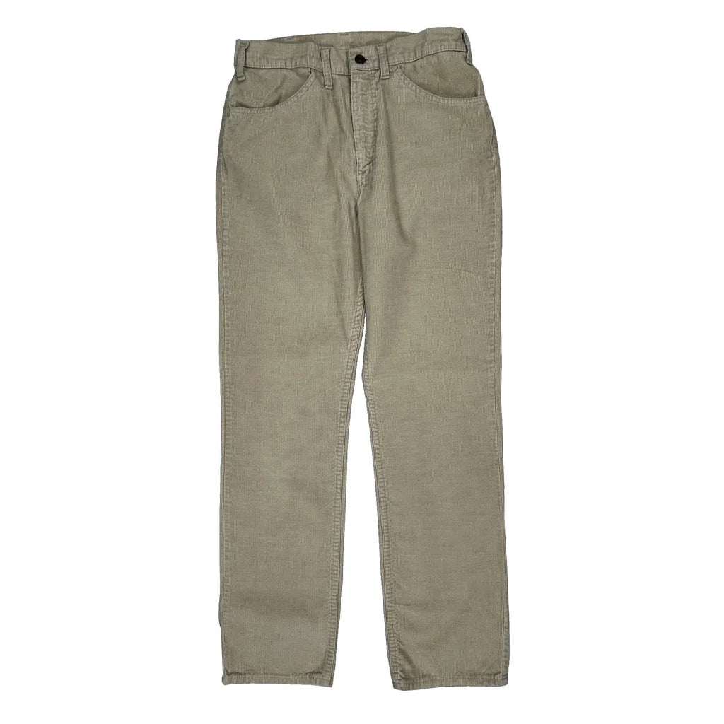 Levis Cord Trousers - 28W 30L Beige Corduroy Refurbished - Thrifted (note: this is a term often used to describe second- refurbished available on Cerqular