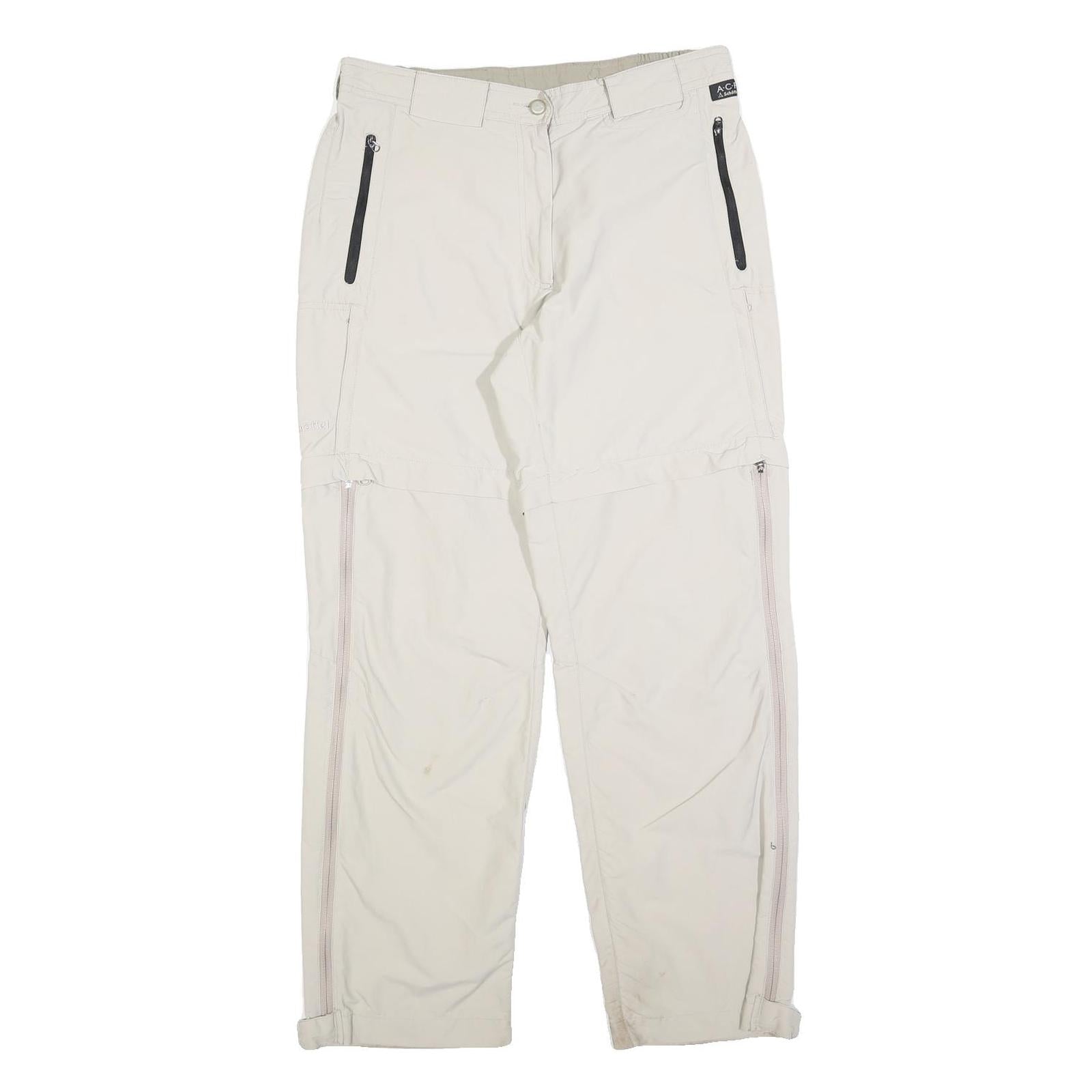 SCHOFFEL Womens Regular Zip Beige Trousers W32 L30 Outdoor Lightweight Zip-Off Refurbished - N/A refurbished available on Cerqular