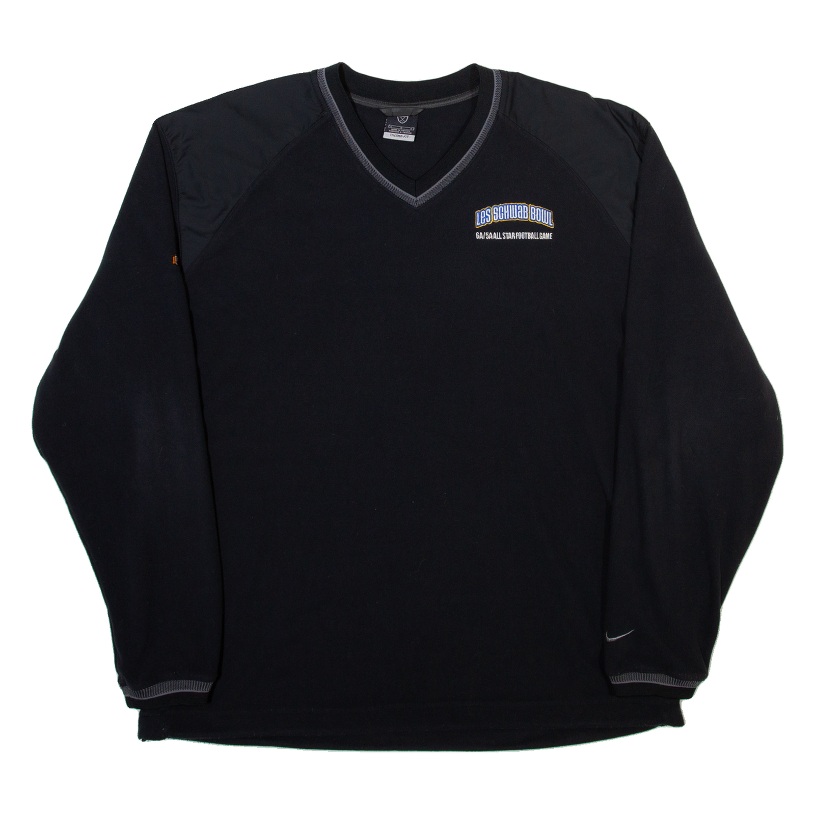 NIKE Les Schwab Bowl Mens Sweatshirt Black V-Neck L Refurbished - N/A refurbished available on Cerqular