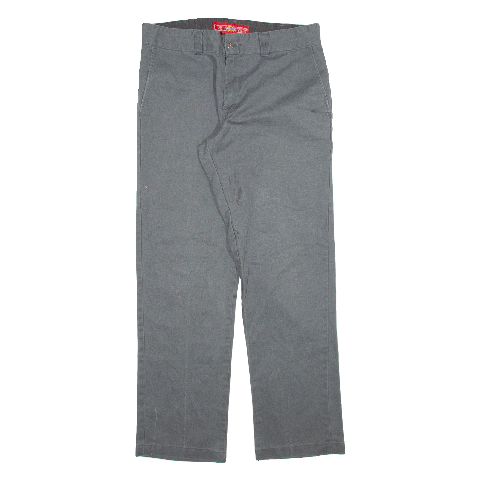DICKIES Mens Trousers Grey Slim Straight W32 L30 Refurbished - N/A refurbished available on Cerqular